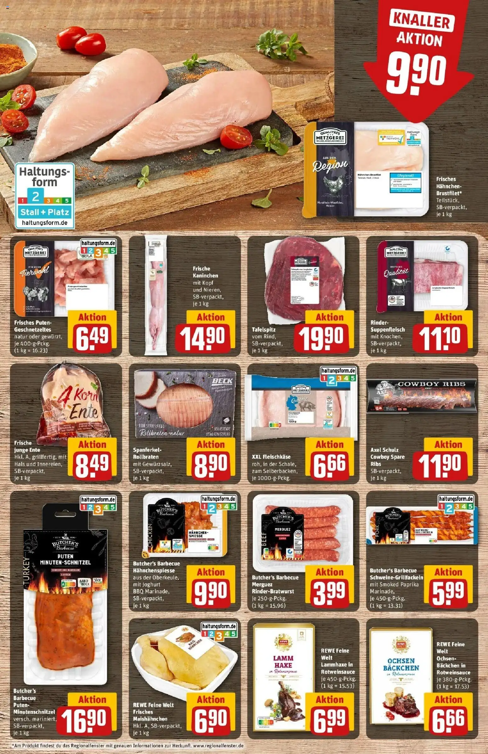 Rewe Prospekt Bielefeld – gültig ab 17.05.2026 | Seite: 10 | Produkte: Hahnchen, Kaninchen, Paprika, Suppenfleisch