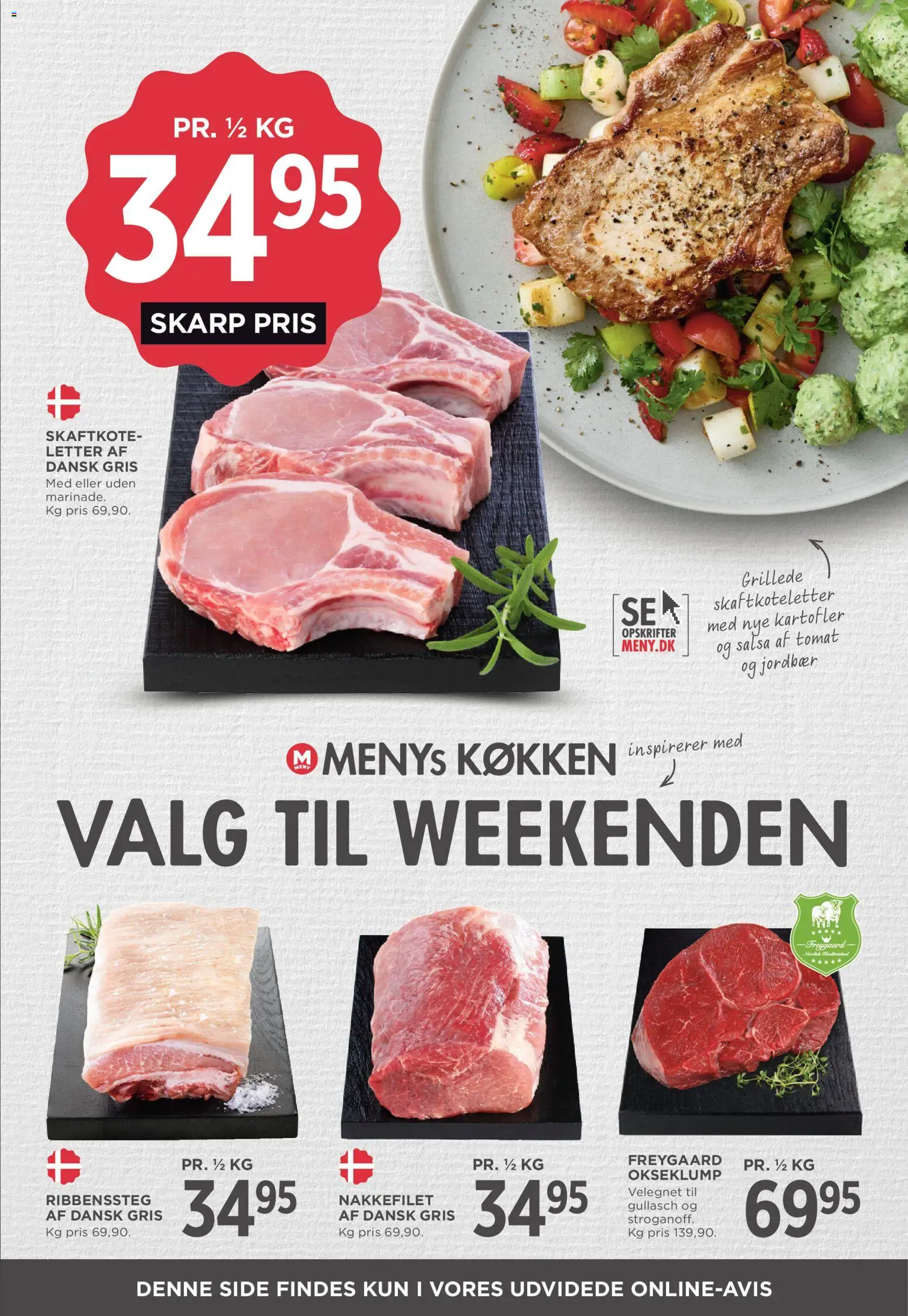 Meny tilbudsavis – gyldig fra 31/07/2026 | Side: 12 | Produkter: Jordbær, Kartofler, Salsa, Nakkefilet
