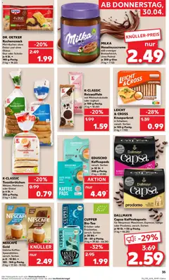 Kaufland DE - DE Folder Köln - Voorbeeld van een folder van Kaufland DE, geldig van 30.04.2026 | Pagina: 37 | Producten: Pads, Nescafe, Cappuccino
