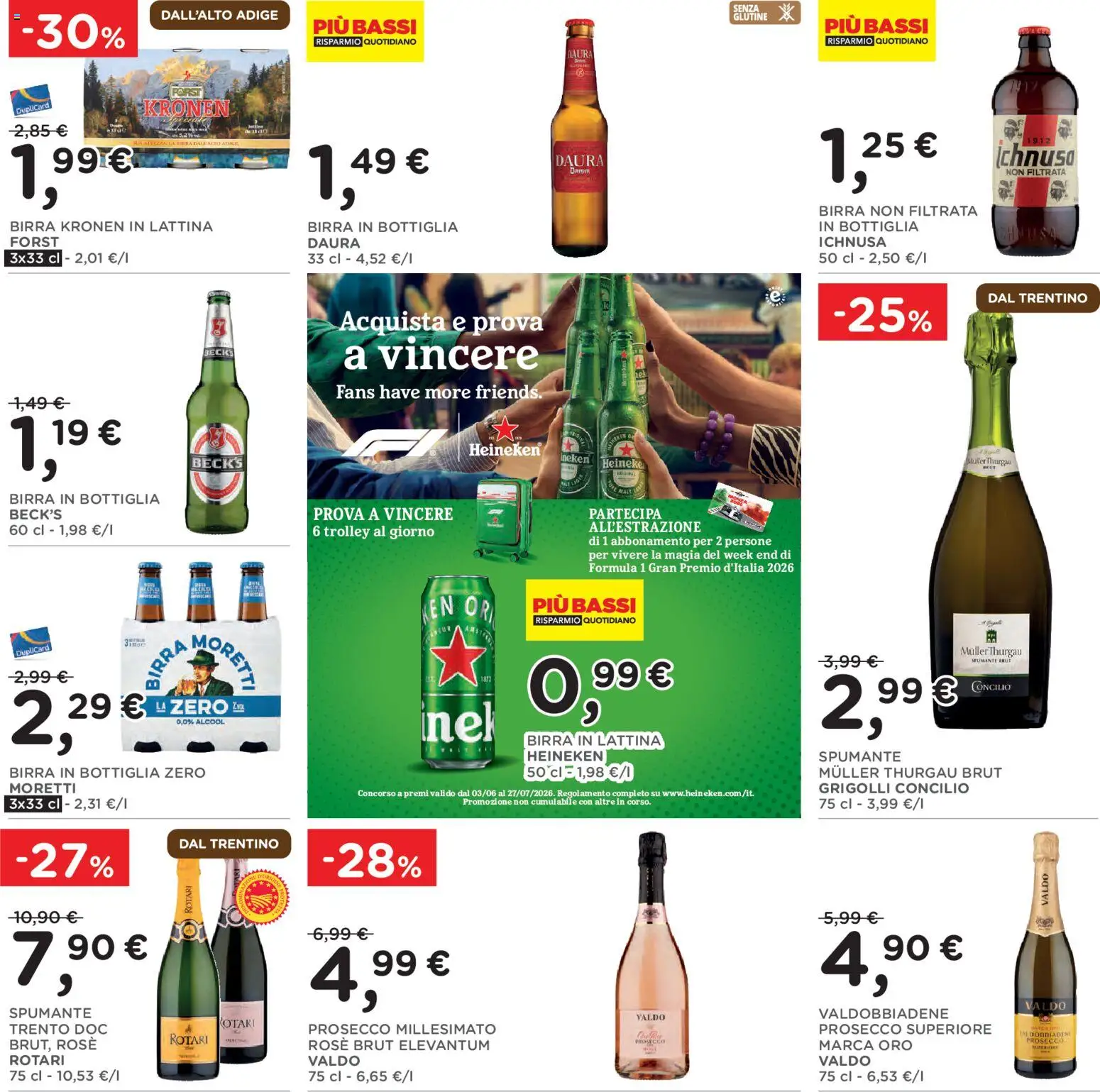 Volantino Poli del 03.06.2026 | Pagina: 23 | Prodotti: Spumante, Heineken, Trolley, Bottiglia