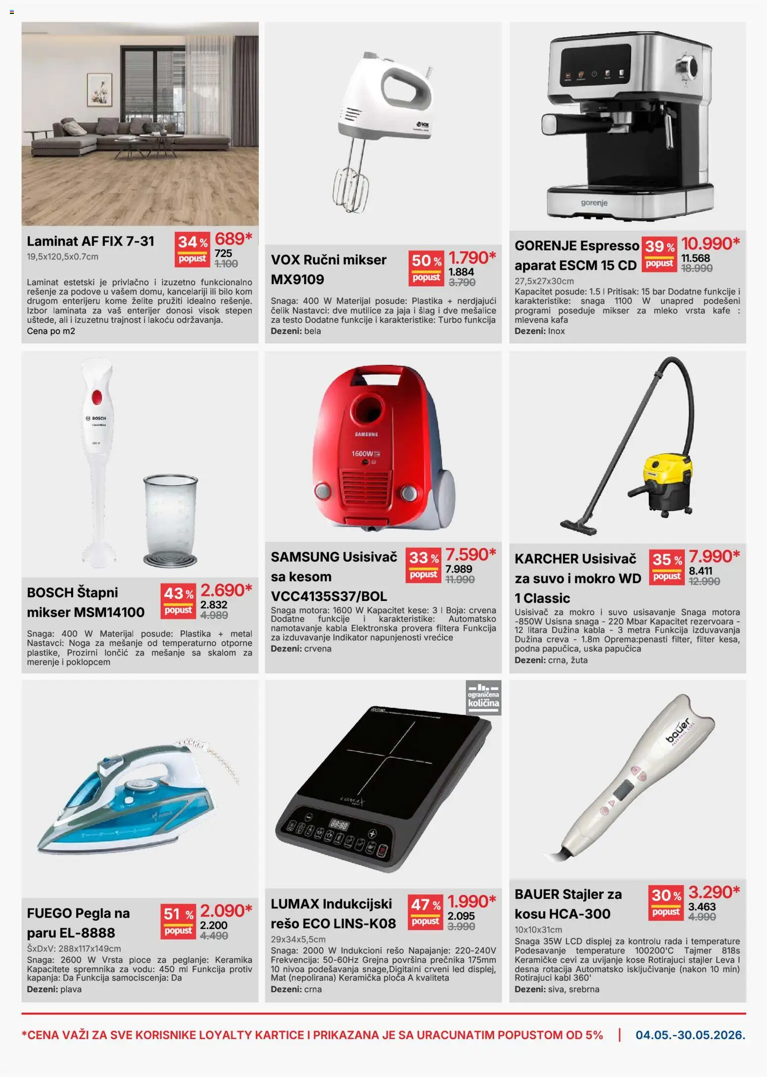 Forma Ideale katalog - važi od 04.05.2026 | Strana: 3 | Proizvode: Mikser, Šlag, Jaja, Kafa