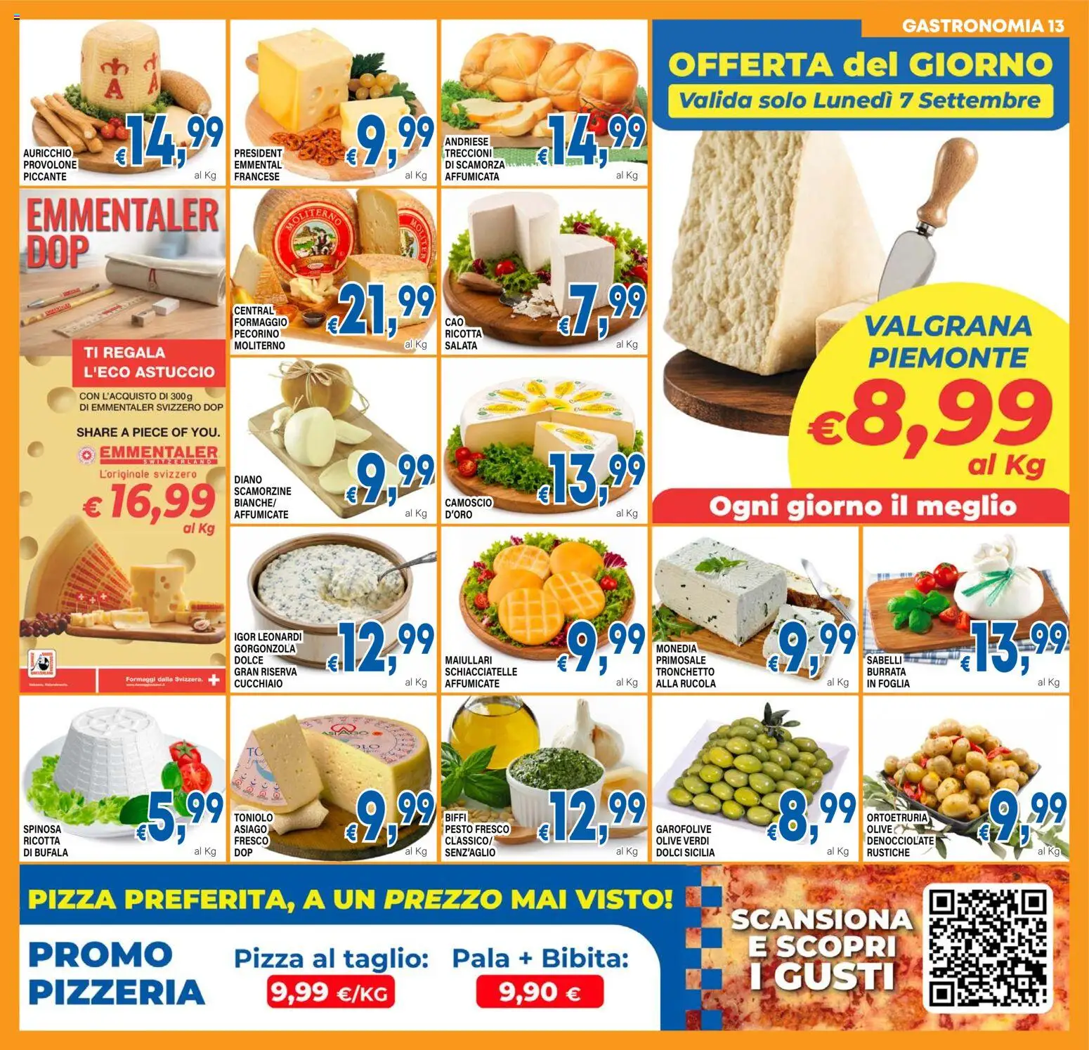 Volantino DEM del 02/09/2026 | Pagina: 13 | Prodotti: Taglio, Pesto, Gorgonzola, Pecorino