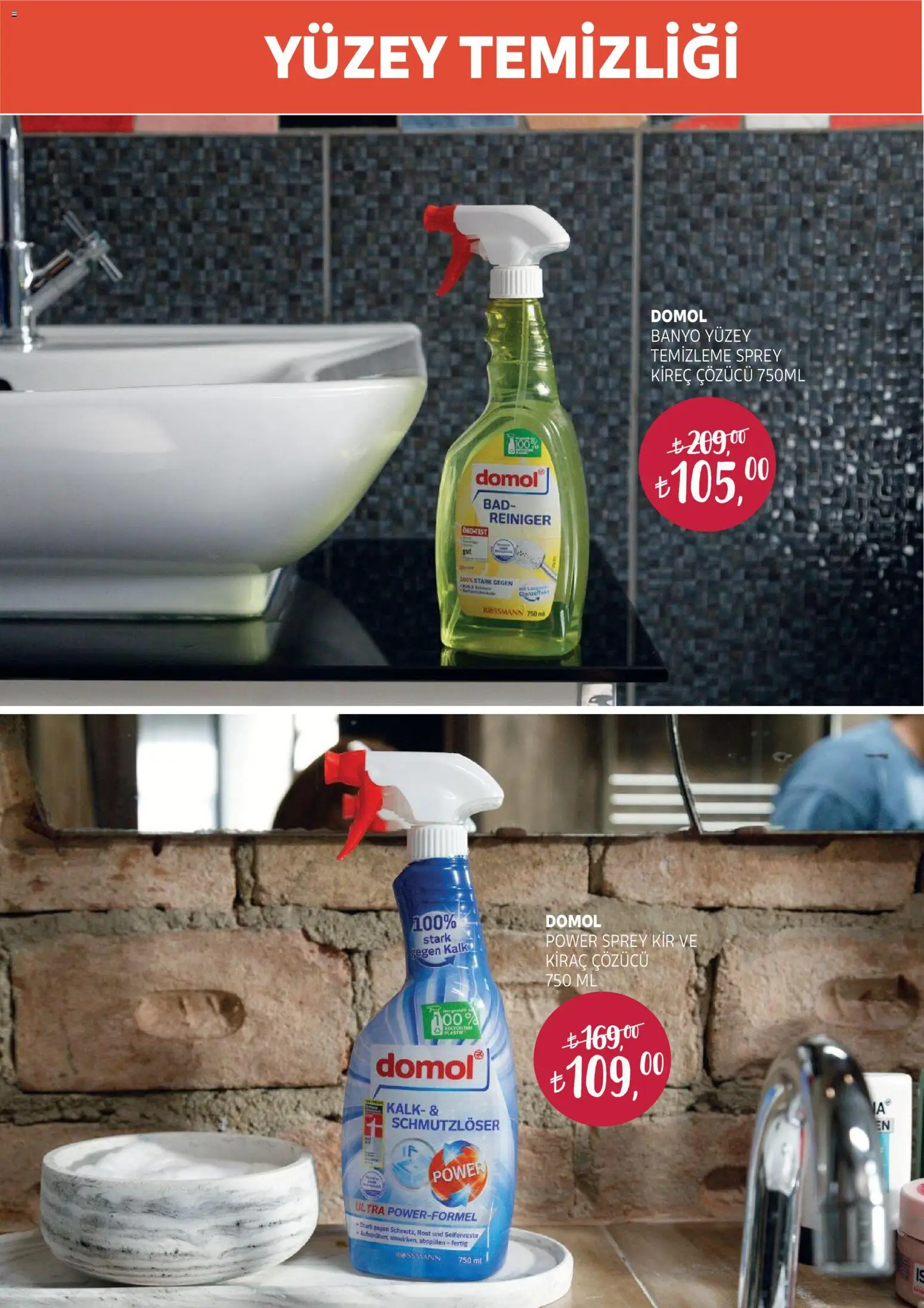 Rossmann - Temiizlik Festivali Kataloğu - 30.04.2026 tarihinden itibaren geçerlidir | Sayfa: 13 | Ürünler: Kireç çözücü, Banyo