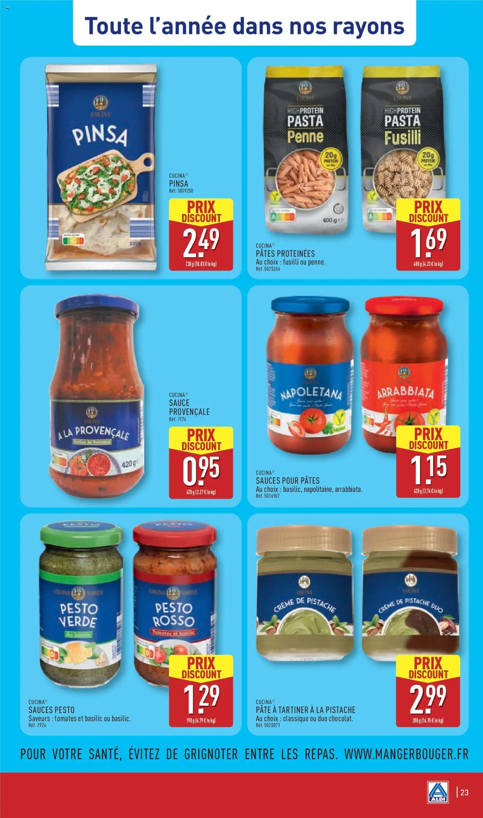 {H1} | Page: 27 | Produits: Sauces, Pesto, Pizza, Pâtes