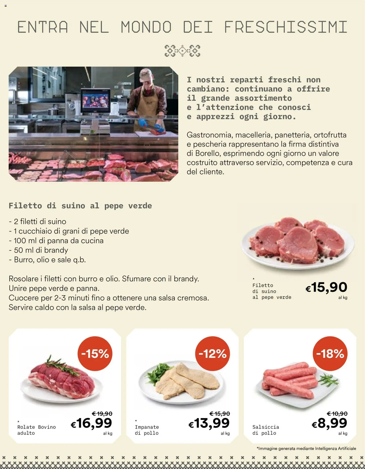 Volantino Borello Supermercati del 08/10/2026 | Pagina: 2 | Prodotti: Pollo, Panna, Salsa, Panna da cucina