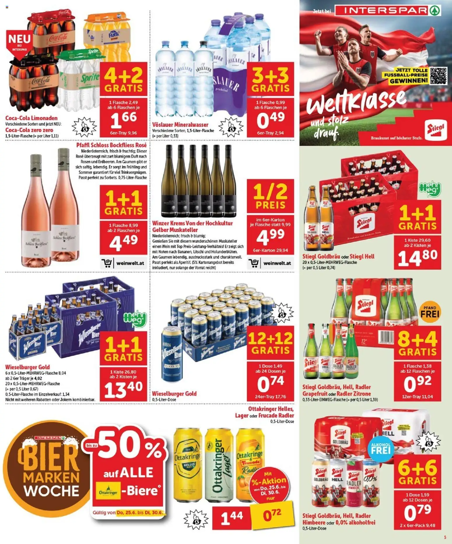 Interspar Flugblatt - Burgenland Nord gültig ab 25.06.2026 | Seite: 5 | Produkte: Grapefruit, Zitrone, Wein, Bier