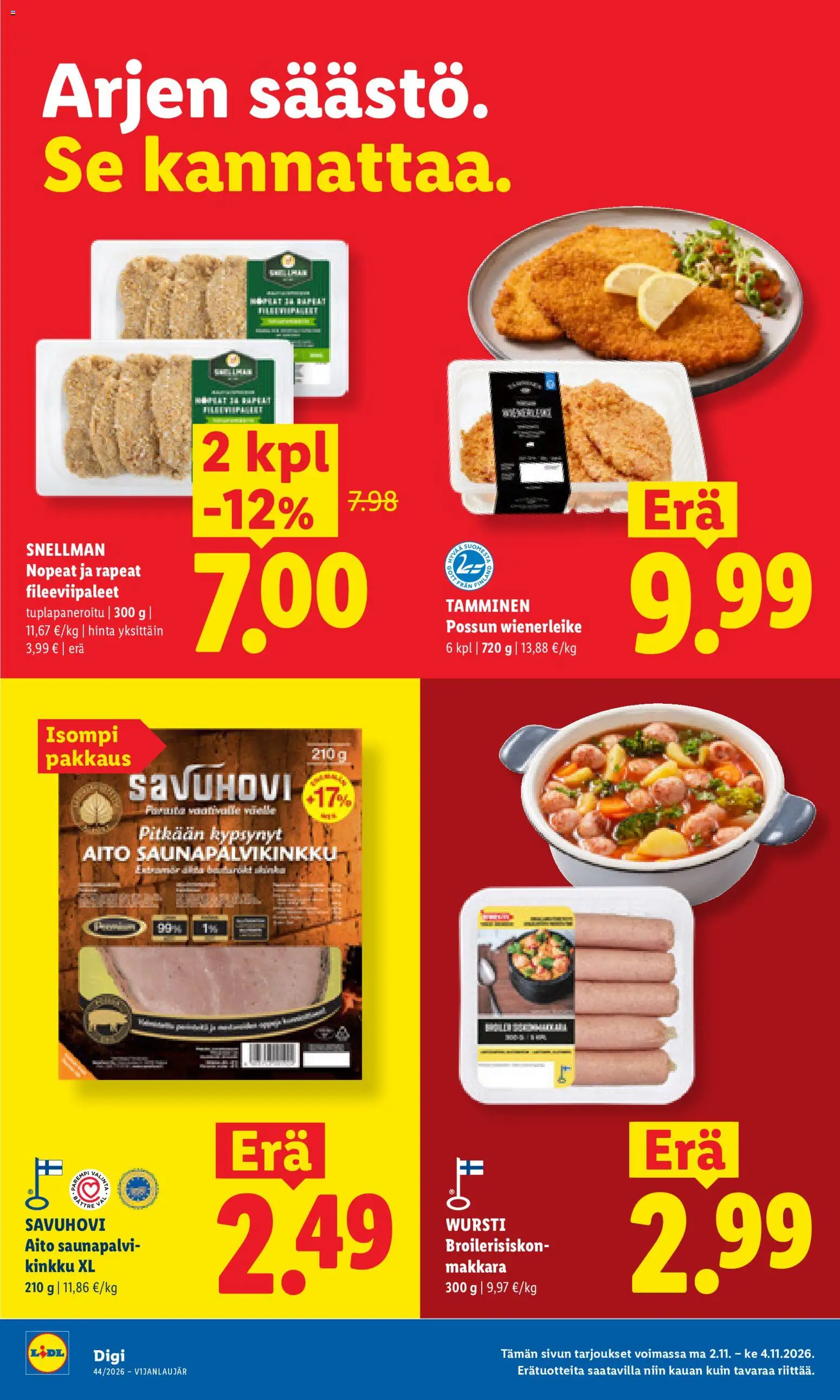 Lidl tarjoukset Helsinki – voimassa 02/11/2026 alkaen | Sivu: 4