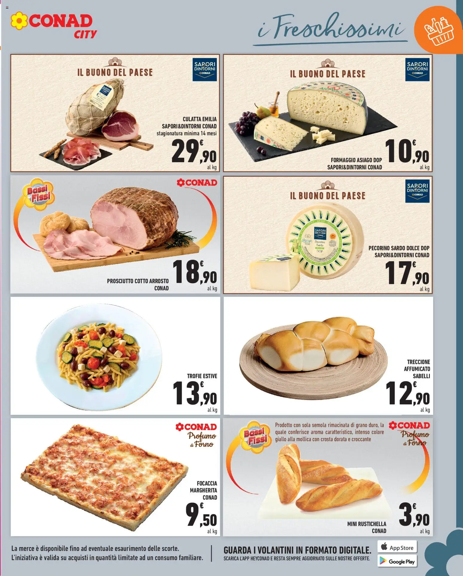 Volantino Conad del 24/07/2026 | Pagina: 5 | Prodotti: Formaggio, Pasta, Pecorino, Profumo