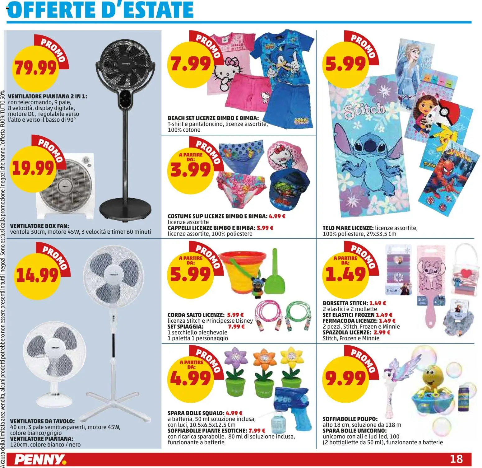 Volantino PENNY del 04.06.2026 | Pagina: 18 | Prodotti: Ventilatore, Borsetta, Fan, Batterie