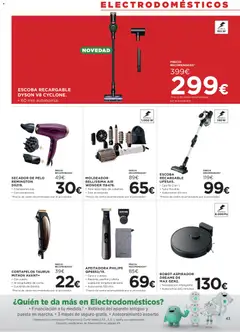 Vista previa Hipercor catálogo válido desde el 06.05.2026 | Página: 43 | Productos: Cepillo, Afeitadora, Secador de pelo, Navegación