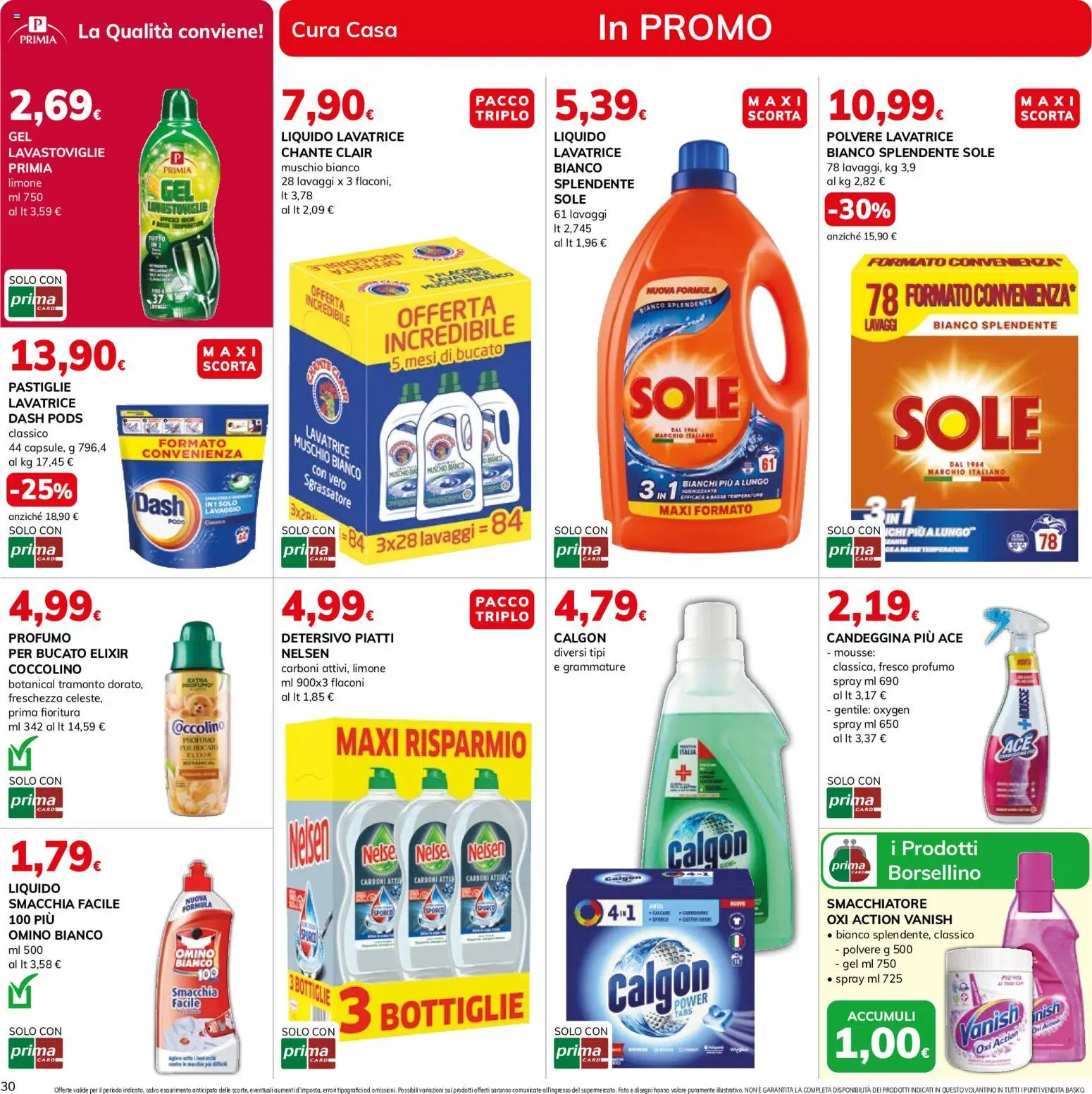 Volantino Basko del 15/09/2026 | Pagina: 30 | Prodotti: Sgrassatore, Limone, Lavastoviglie, Profumo
