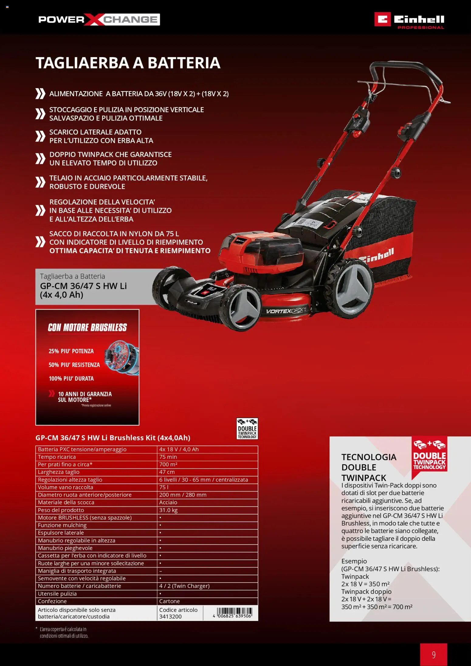 Volantino Einhell del 17.03.2026 | Pagina: 11 | Prodotti: Coperta, Batteria, Batterie, Caricabatterie