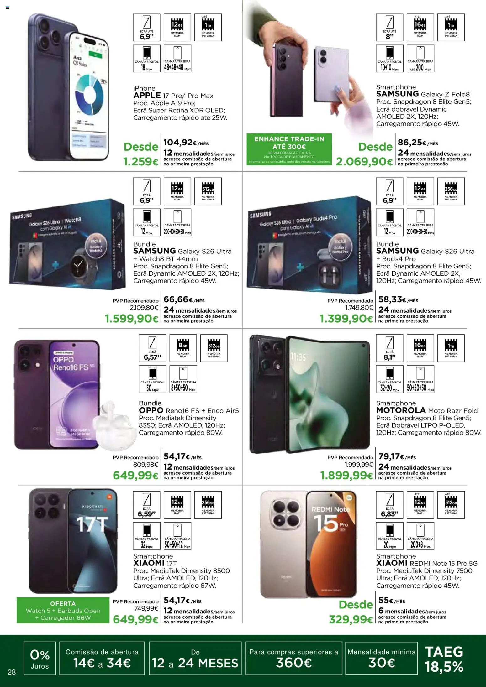 El Corte Ingles Regresso as Aulas │ válido de 28/08/2026 | Página: 28 | Produtos: Smartphone