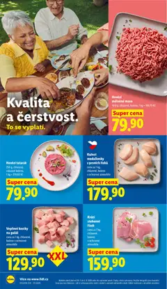 Náhled letáku Hovězí mleté maso, 400 g, chlazené, baleno, 1 kg = 199,75 Kč od 30.07.2026 | Strana: 20