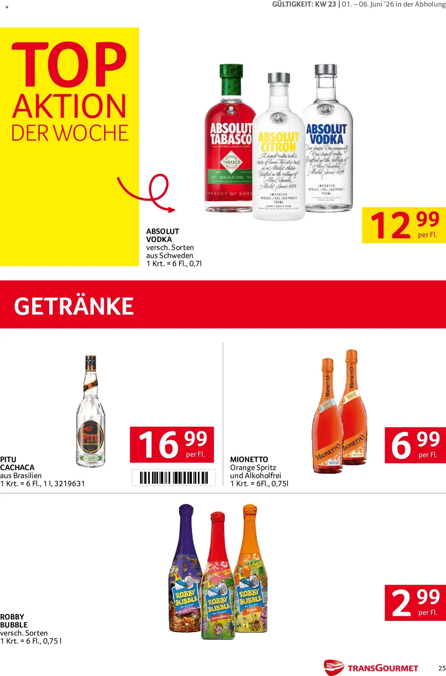 Transgourmet Flugblatt gültig ab 01.06.2026 | Seite: 25