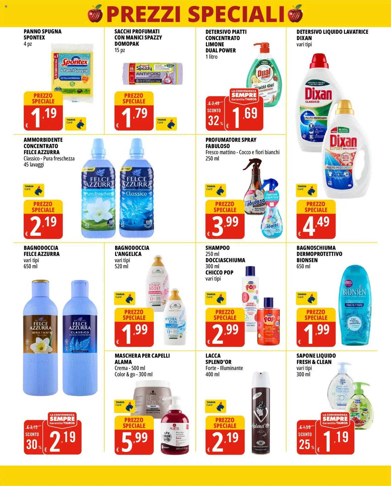 Volantino Tigros del 30/06/2026 | Pagina: 7 | Prodotti: Shampoo, Crema, Bagnoschiuma, Lavanda