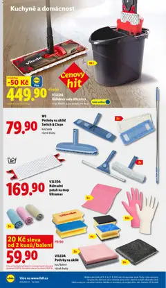 Náhled letáku VILEDA Úklidová sada Ultramax mop, kbelík a dva potahy na mop, Úklidová sada Ultramax mop, kbelík a dva potahy na mop od 15.06.2026 | Strana: 38