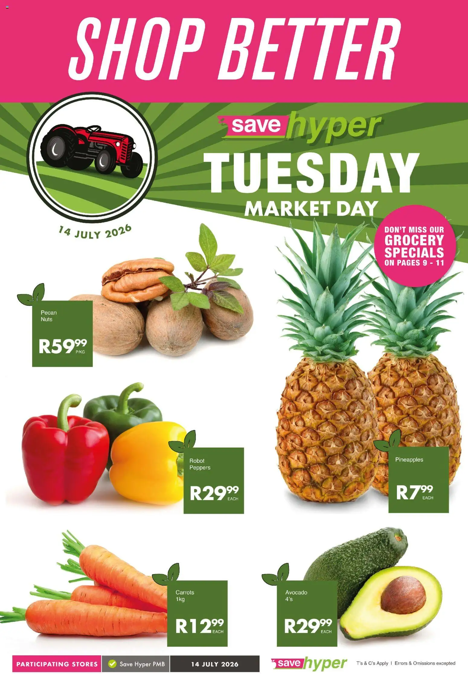 New Save catalogue – valid from 14/07/2026 | Page: 1 | Products: Carrots, Nuts