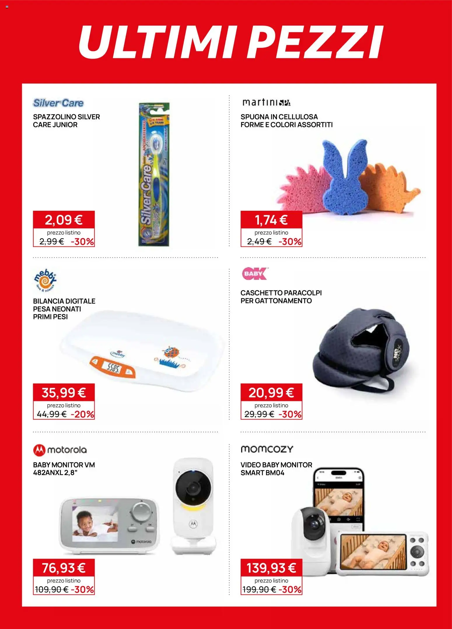 Volantino Prenatal del 20/08/2026 | Pagina: 37 | Prodotti: Spugna, Monitor, Baby monitor, Caschetto