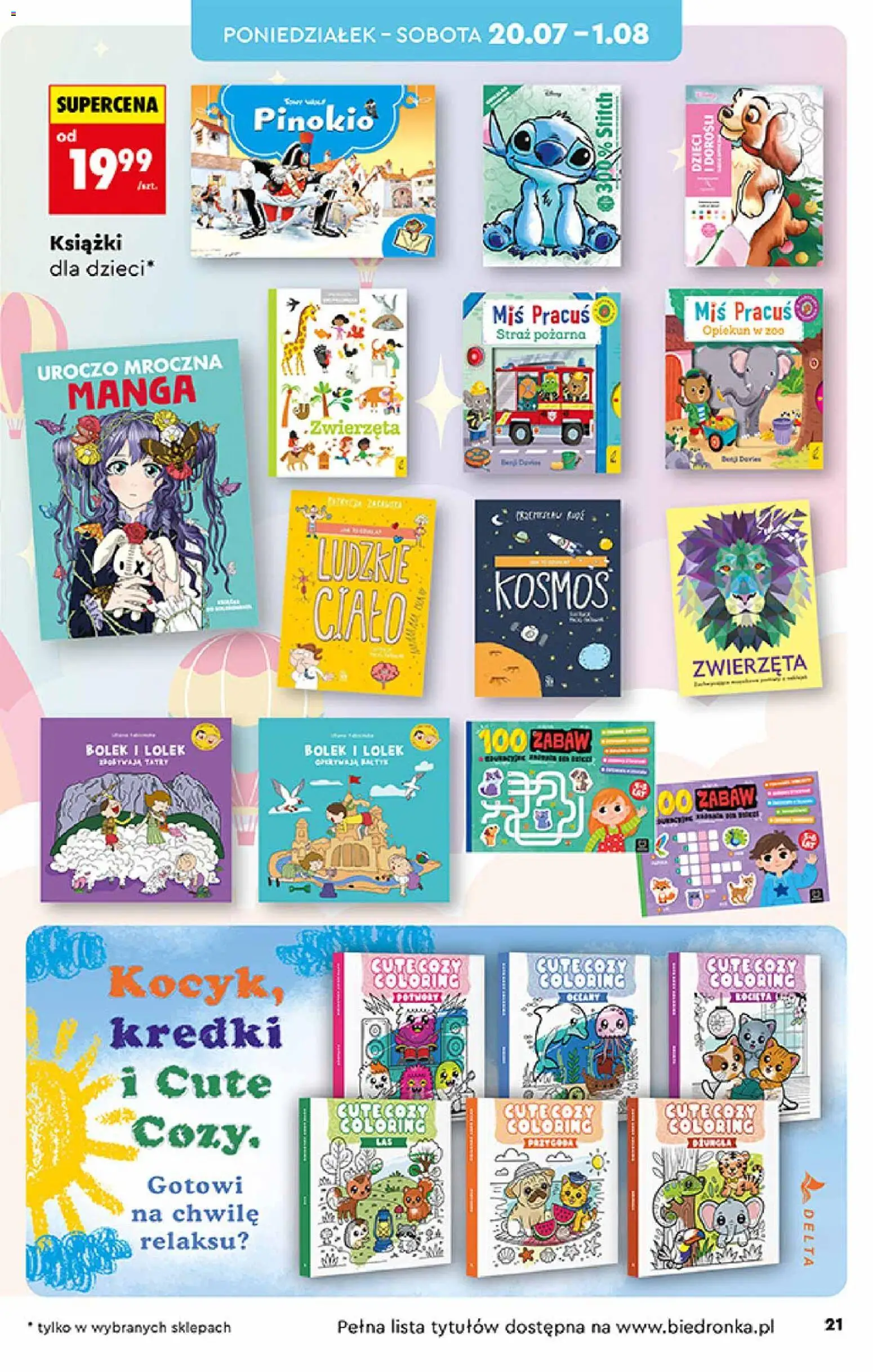Biedronka Polsko leták - Hity i inspiracje od 20.07.2026 | Strana: 21 | Produkty: Miš, Stitch