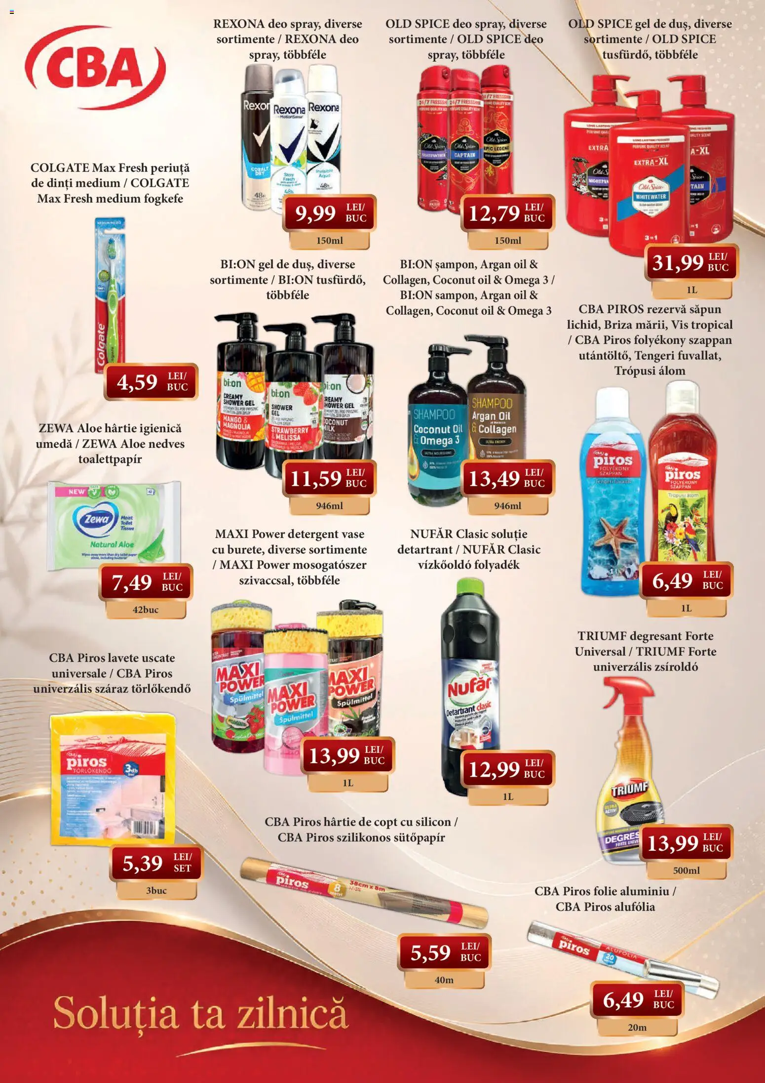 Noul catalog CBA – valabil de la 10.09.2026 | Pagină: 7 | Produse: Rexona, Lavete, Aqua, Rezervă săpun