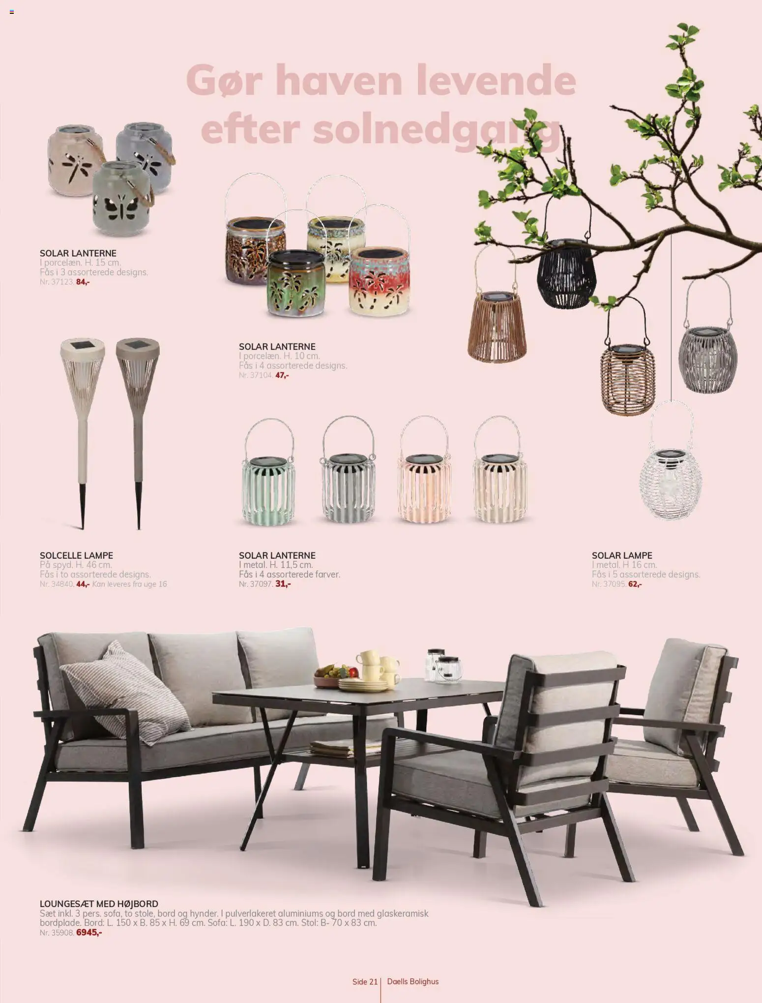 Daells Bolighus tilbudsavis – gyldig fra 18.03.2026 | Side: 21 | Produkter: Sofa, Bord, Stol, Loungesæt