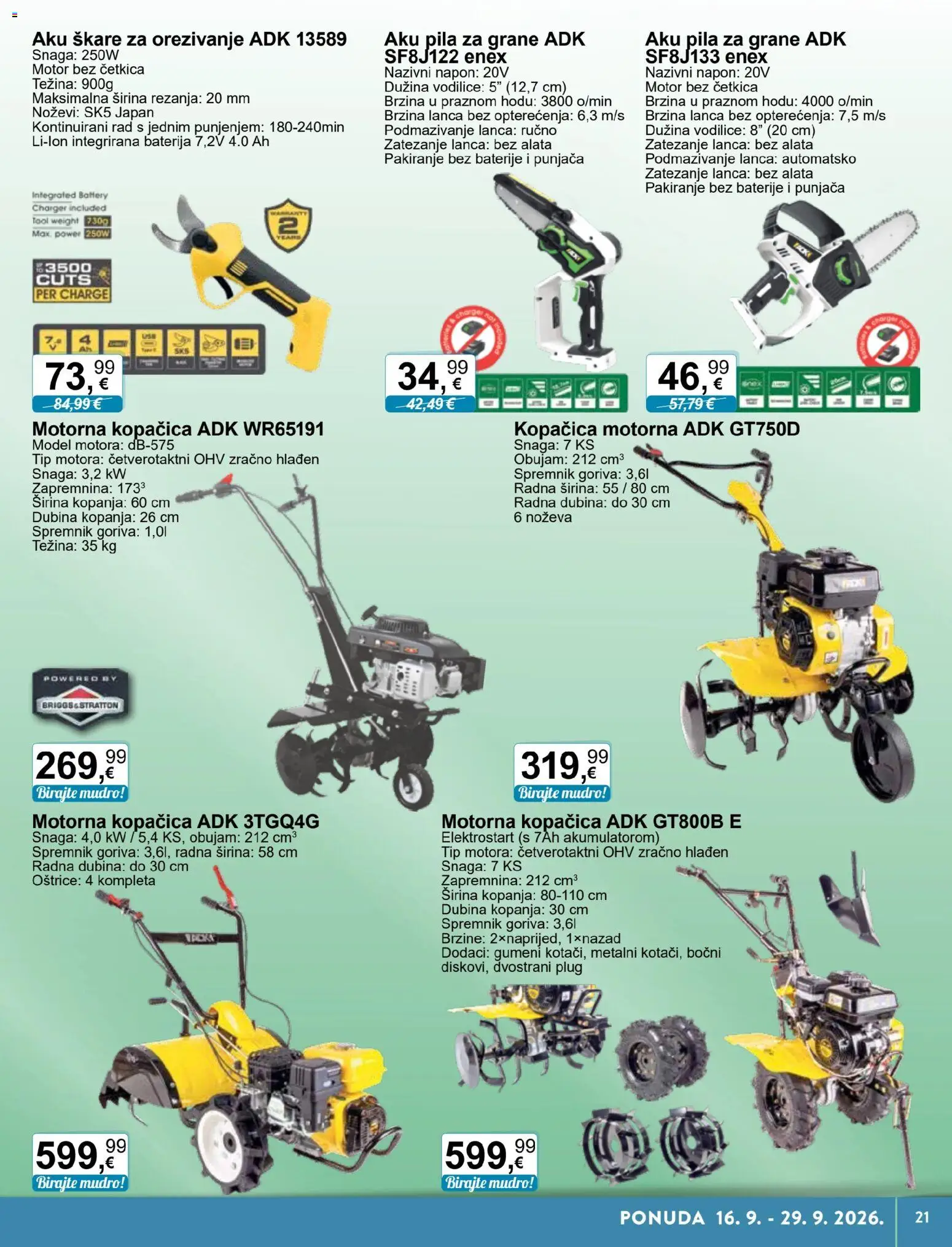 KTC katalog | vrijedi od 16.09.2026 | Stranica: 21 | Proizvodi: Baterije, Škare, Pila, Noževi