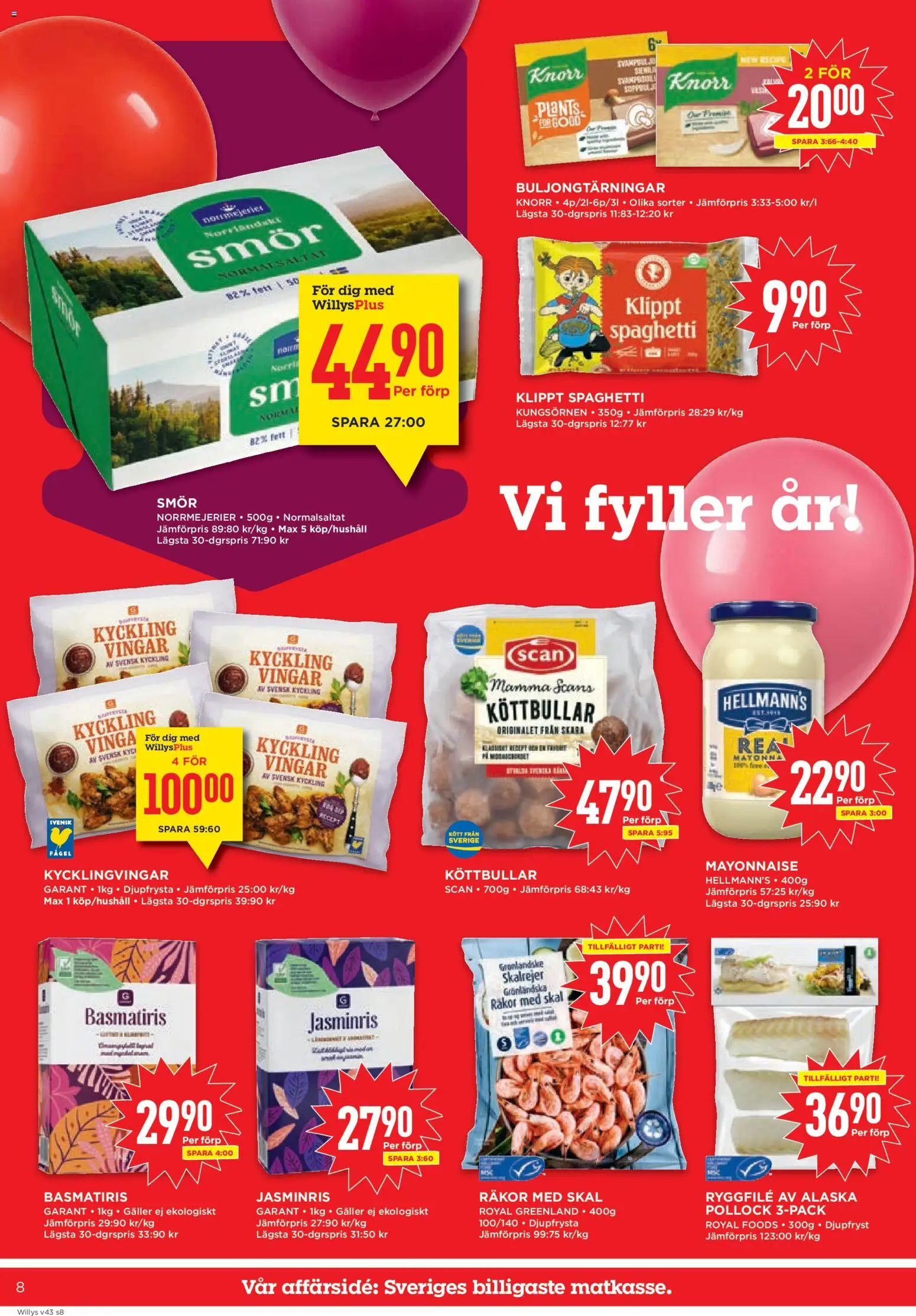 Willys reklamblad aktuell från 19/10/2026 | Sida: 8