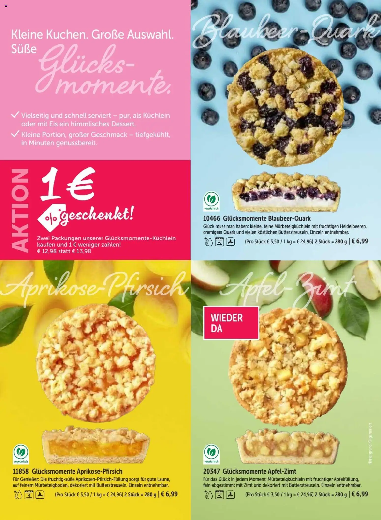 Bofrost Katalog – gültig ab 07.09.2026 | Seite: 126 | Produkte: Quark, Äpfel, Pfirsich, Eis