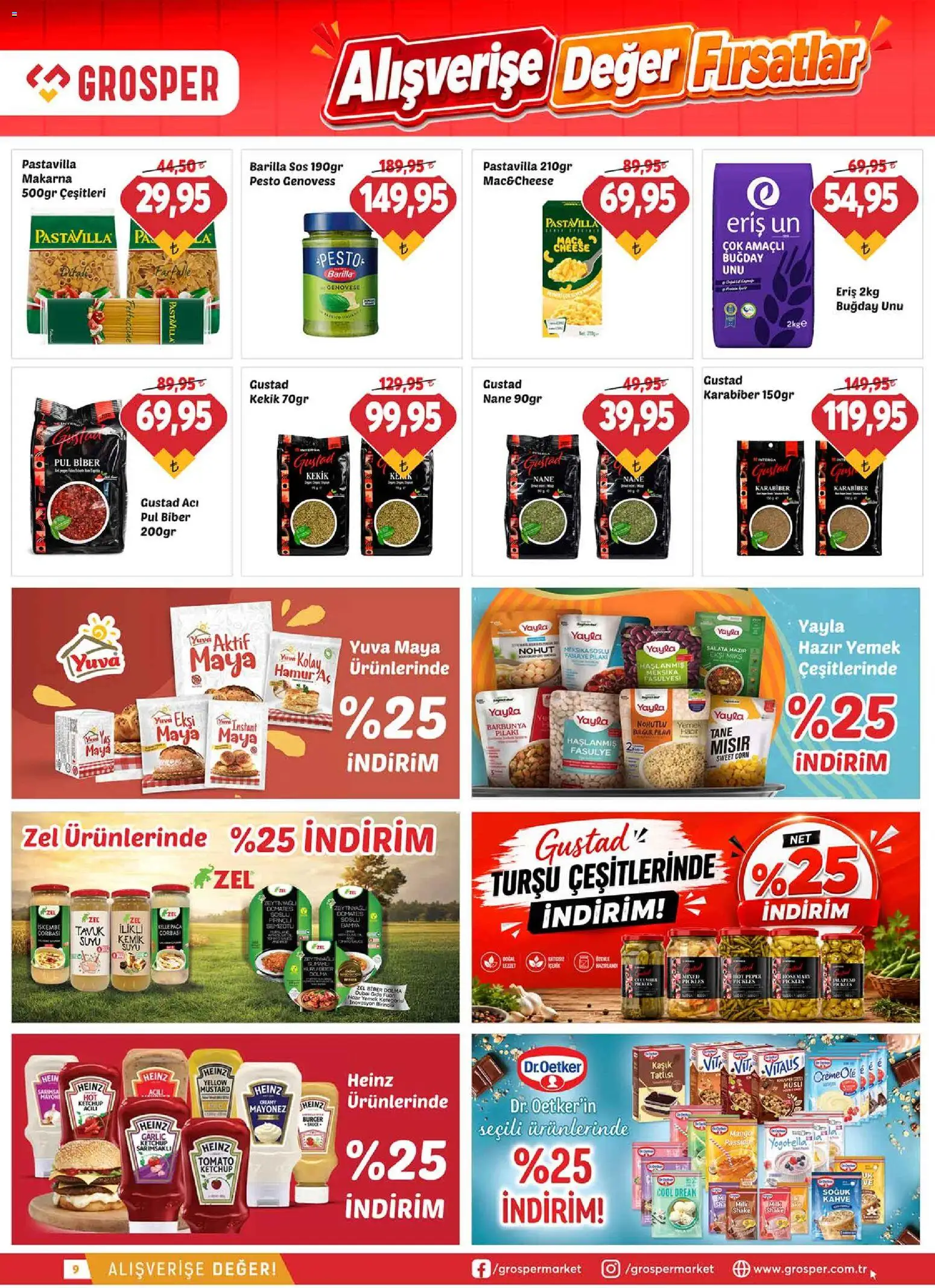 Grosper Katalog - 29 Temmuz 2026 tarihinden itibaren geçerlidir | Sayfa: 9 | Ürünler: Lavabo, Tuvalet, Deterjan, Yağ