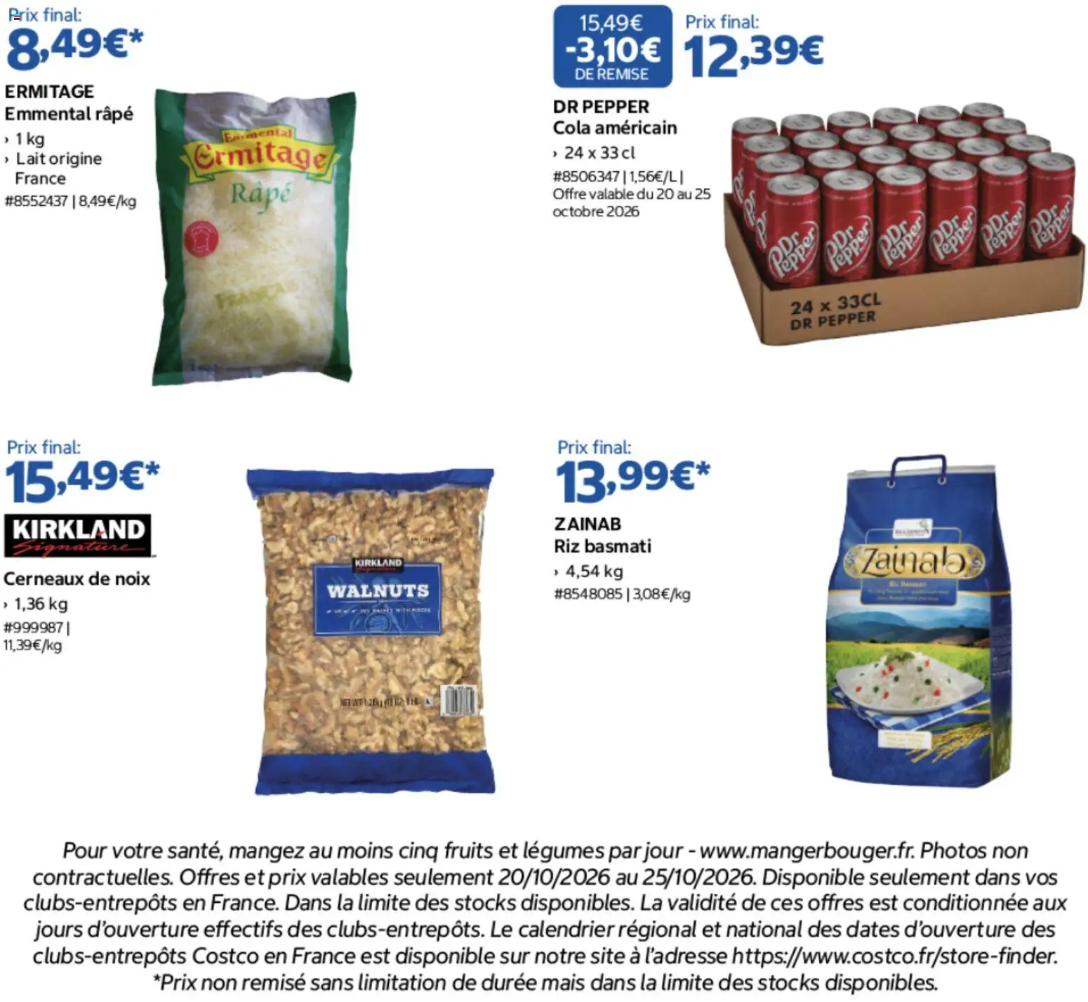 {H1} | Page: 2 | Produits: Calendrier, Mais, Riz basmati, Fruits