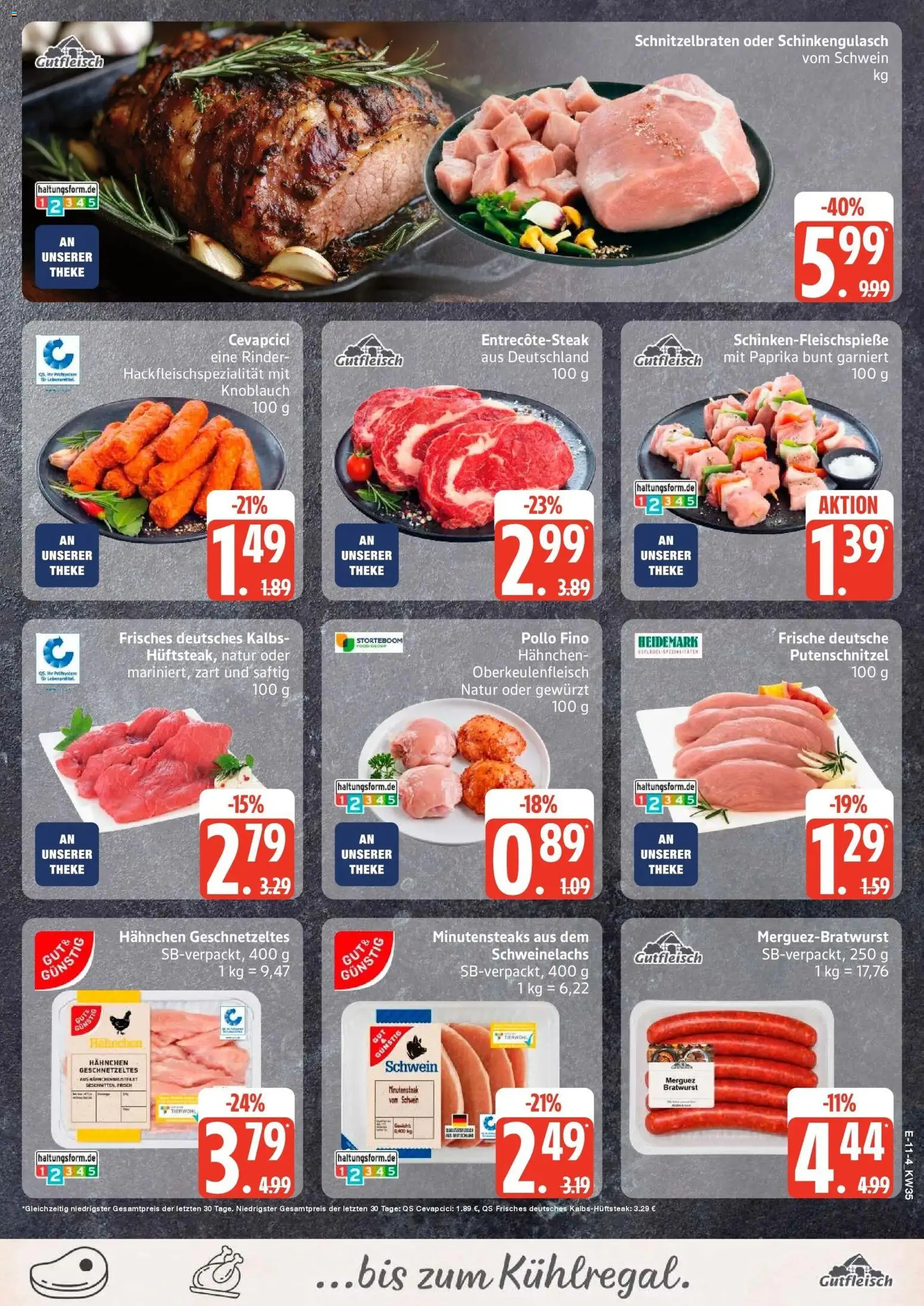 Edeka Prospekt Dobbertin (ab 24.08.2026) » Angebote Online | Seite: 13 | Produkte: Hahnchen, Theke, Putenschnitzel, Knoblauch