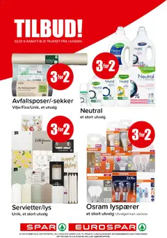 Forhåndsvisning av Spar kundeavis gyldig fra 12/10/2026 | Side: 18 | Produkter: Avfallsposer, Shower Gel, Lyspærer, Telys