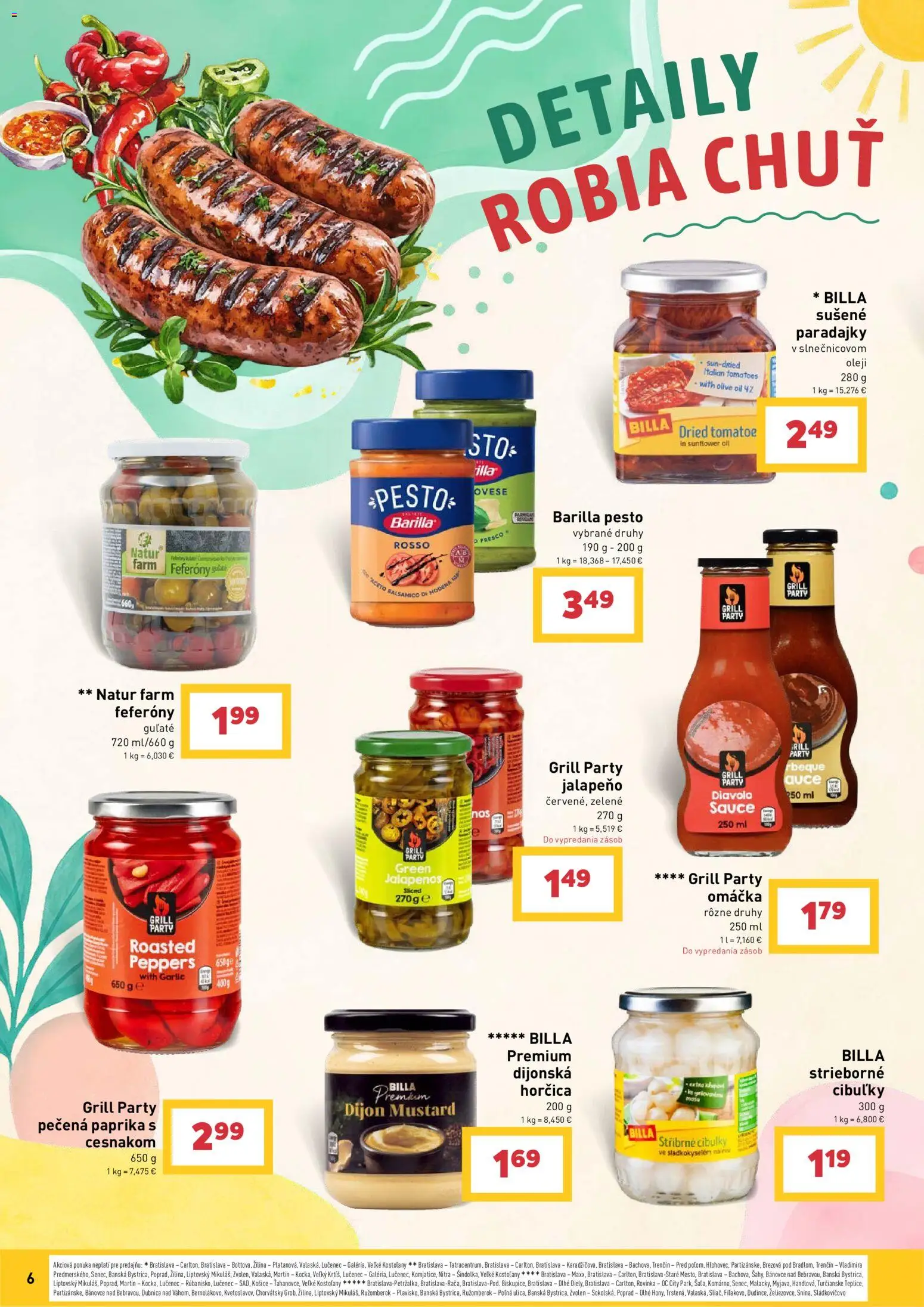 Nové Billa akcie – leták je platný od 27.05.2026 | Strana: 6 | Produkty: Paprika, Paradajky, Omáčka