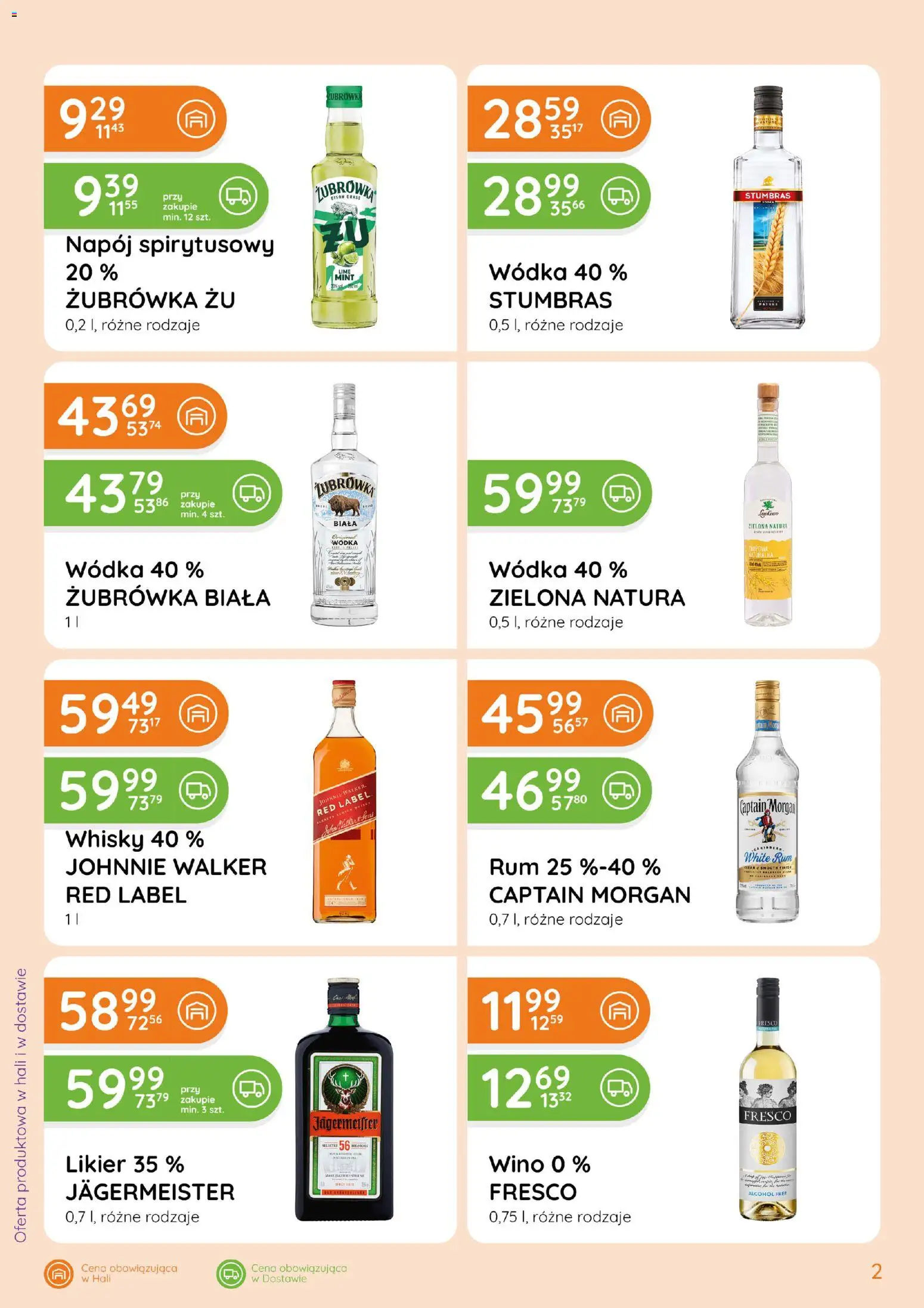 Eurocash gazetka - Ofensywa Alkoholowa od 16.09.2026 | Strona: 2 | Produkty: Jagermeister, Wino, Wódka, Whisky