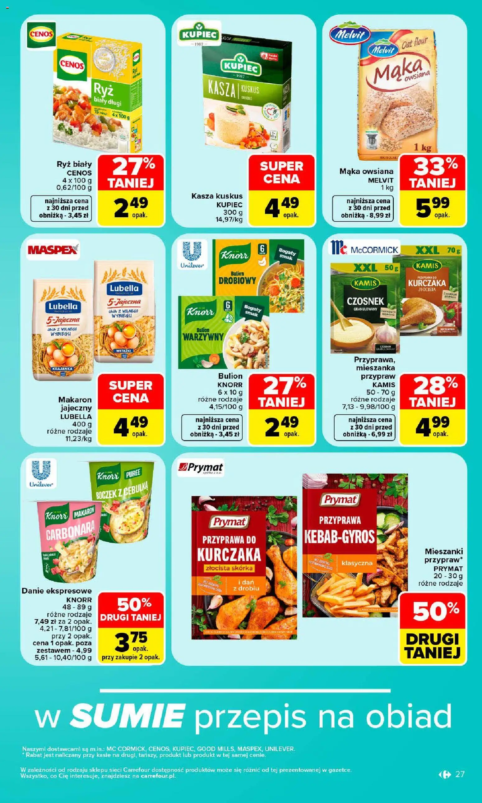 Carrefour gazetka od 19.10.2026 | Strona: 27 | Produkty: Czosnek, Boczek, Ryż, Jaja