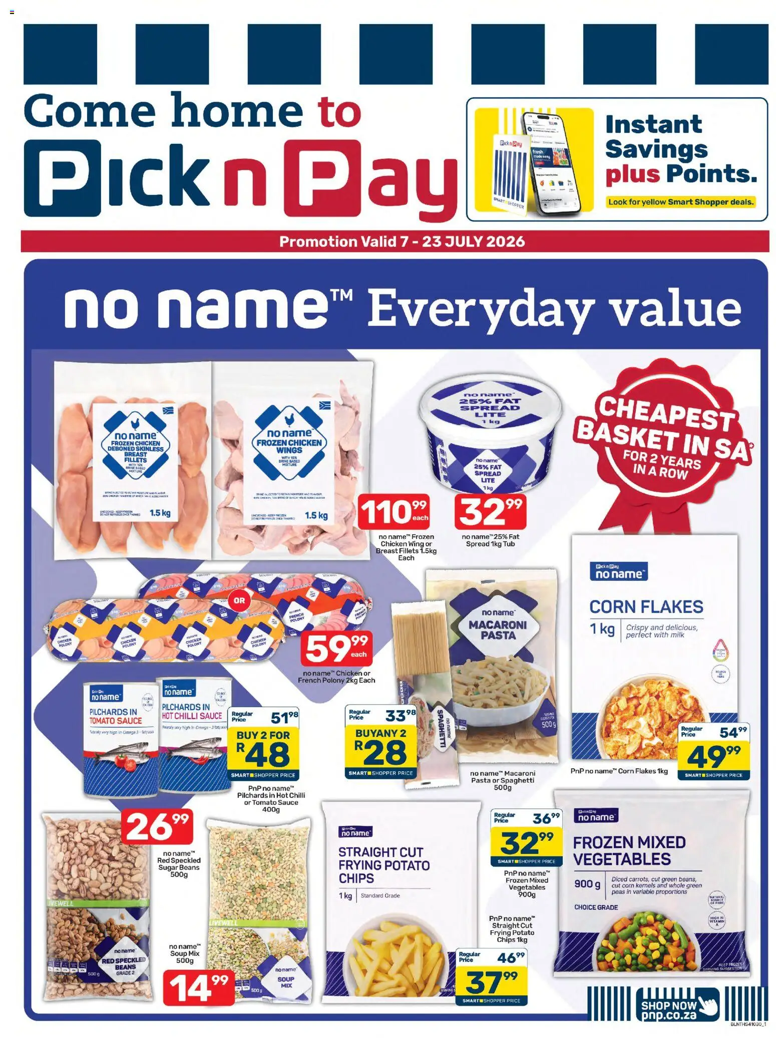 Pick n Pay - No Name Specials (07/07/2026 catalogue cover