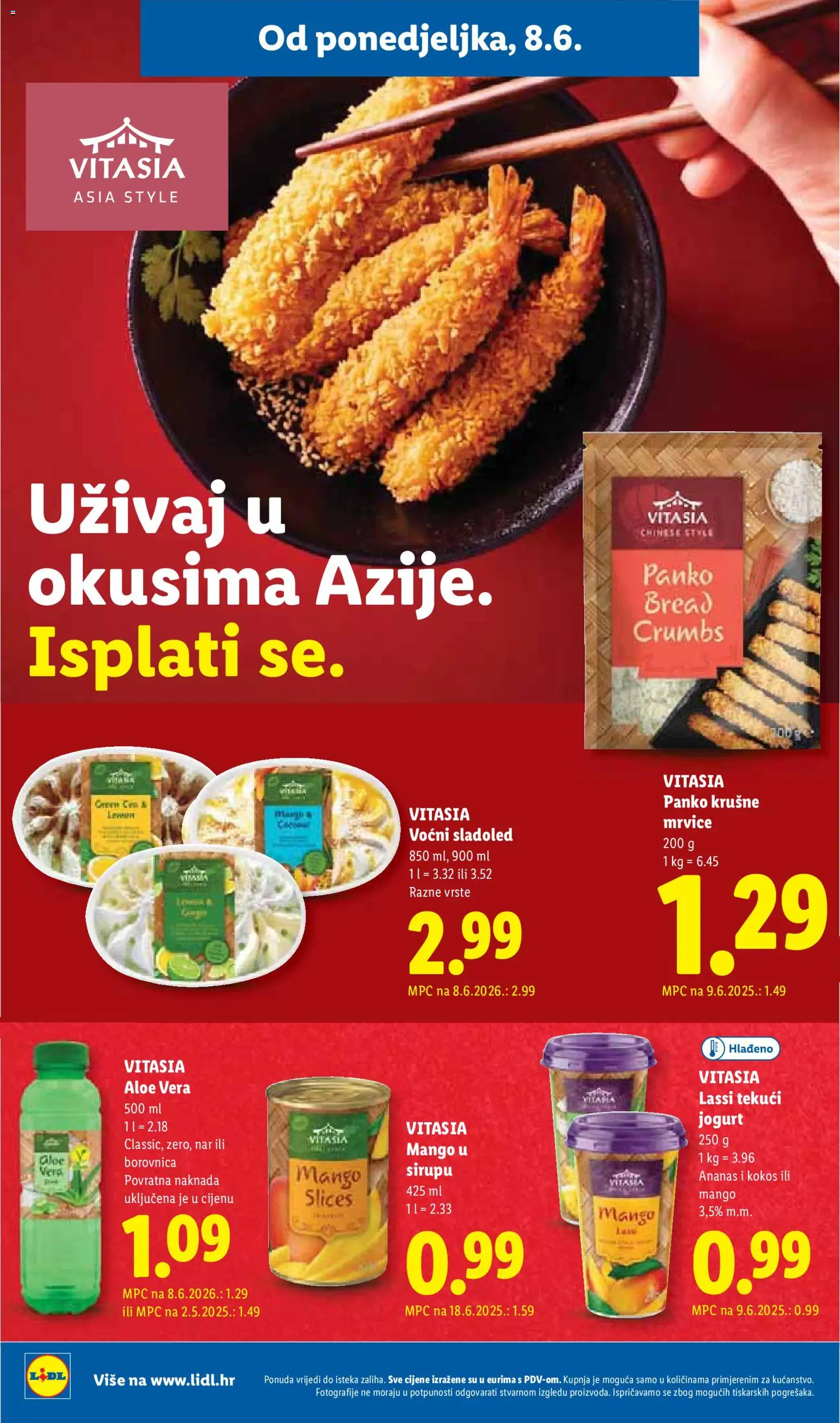 Lidl katalog | vrijedi od 08.06.2026 | Stranica: 14 | Proizvodi: Krušne mrvice, Jogurt, Mango, Borovnica