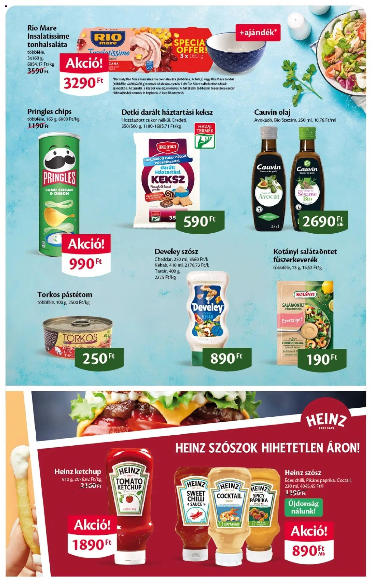 EcoFamily akciós ujság - amely érvényes a következő dátumtól: 09.04.2026 | Oldal: 3 | Termékek: Pringles, Olaj, Ketchup, Szósz
