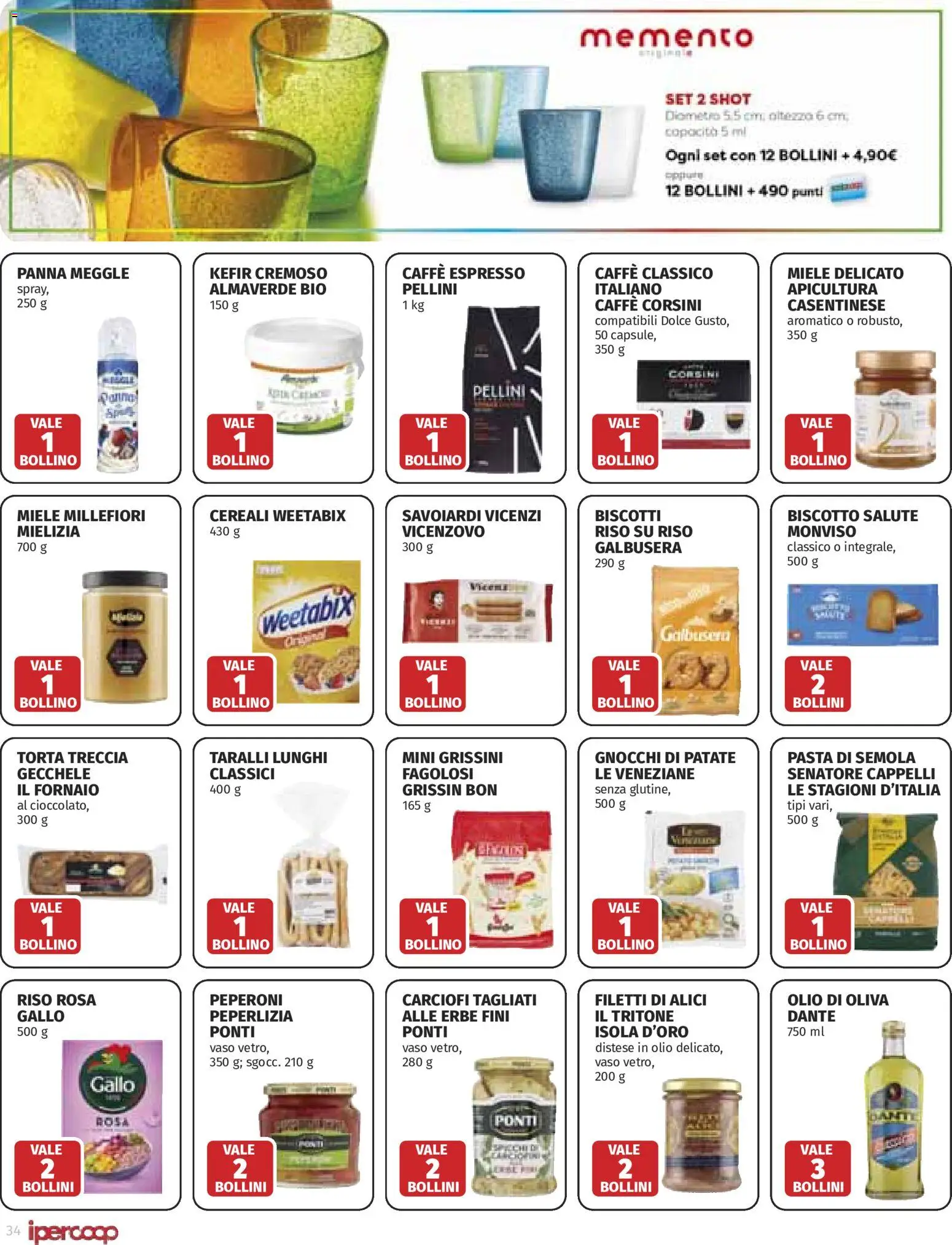 Volantino Ipercoop del 21.05.2026 | Pagina: 34 | Prodotti: Cereali, Carciofi, Miele, Savoiardi