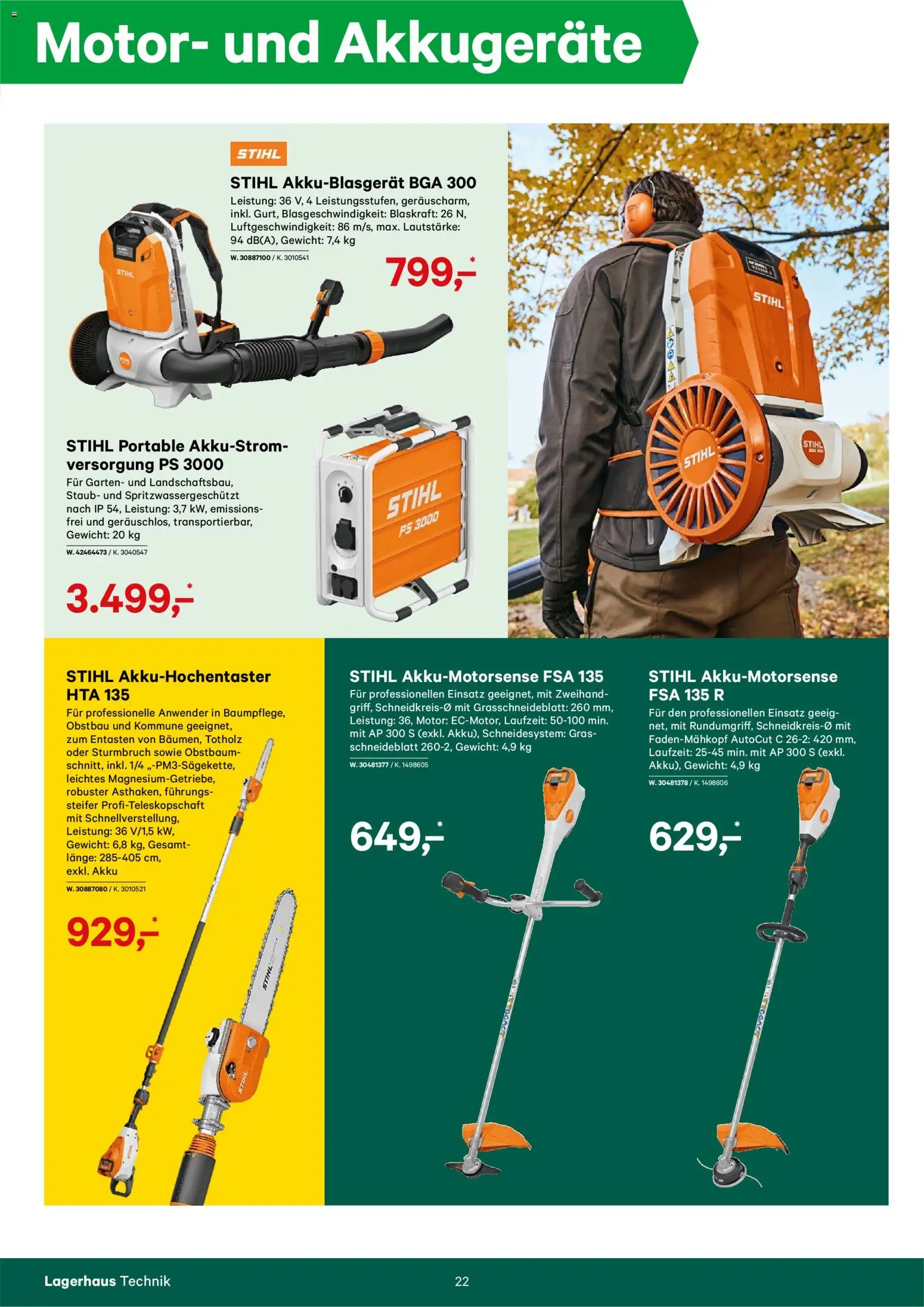 Lagerhaus Forstkatalog gültig ab 01.01.2025 | Seite: 22 | Produkte: Gewicht