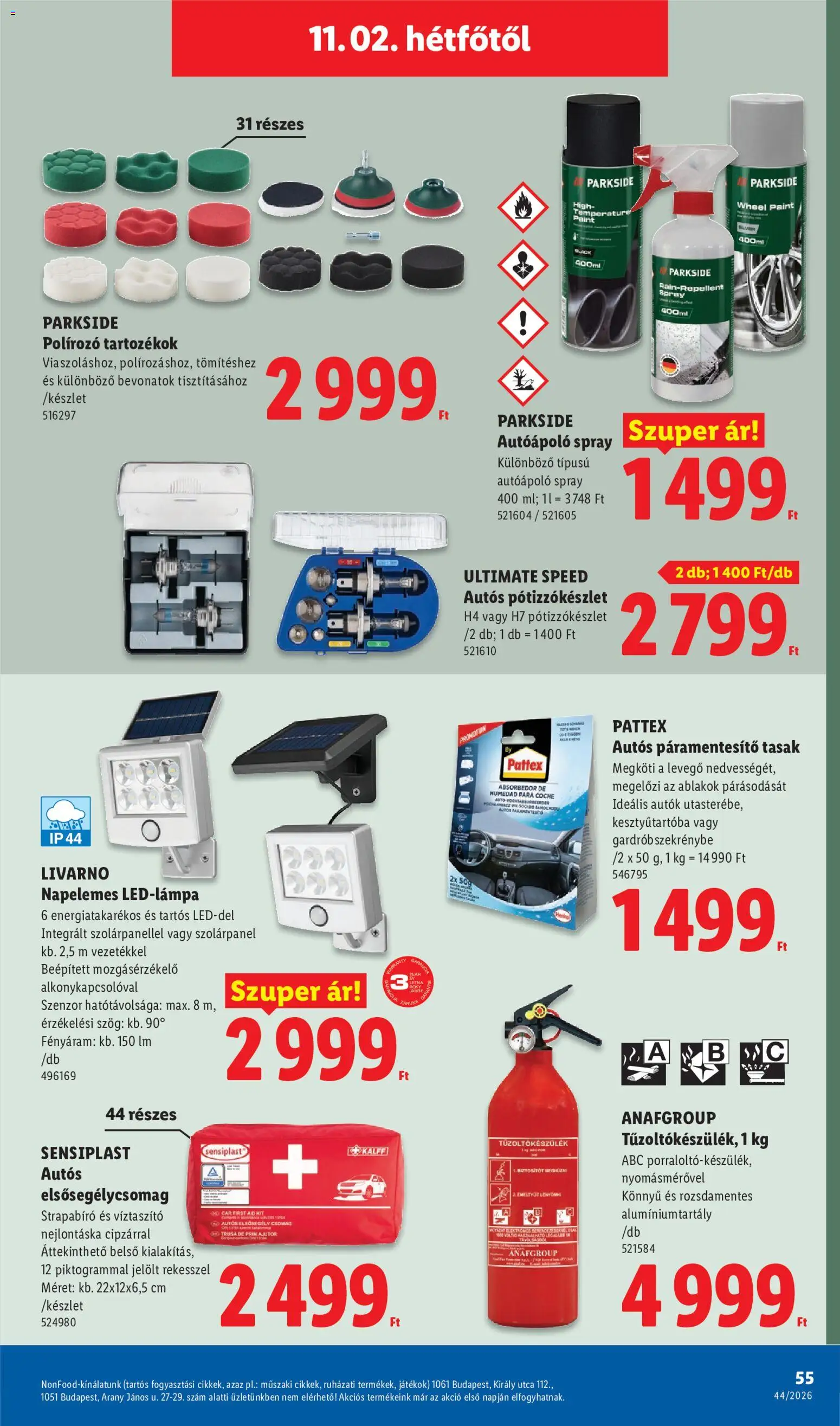 Lidl akciós ujság - amely érvényes a következő dátumtól: 2026.10.29. | Oldal: 55