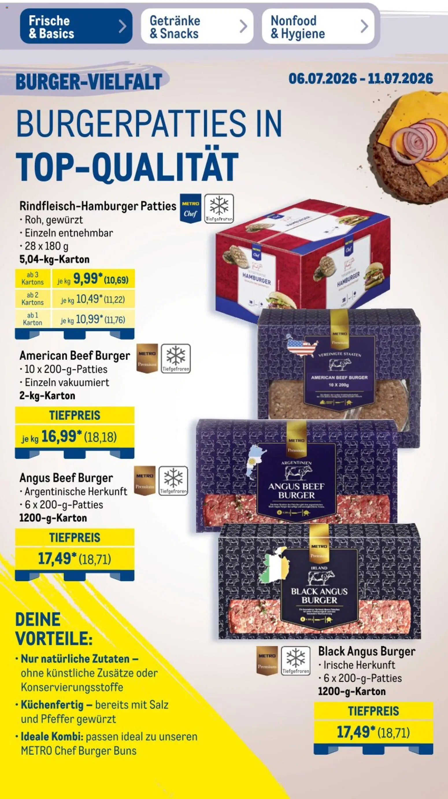 Metro Non Food & Hygiene – gültig ab 06.07.2026 | Seite: 30 | Produkte: Bockwurst, Bifi, Rindfleisch