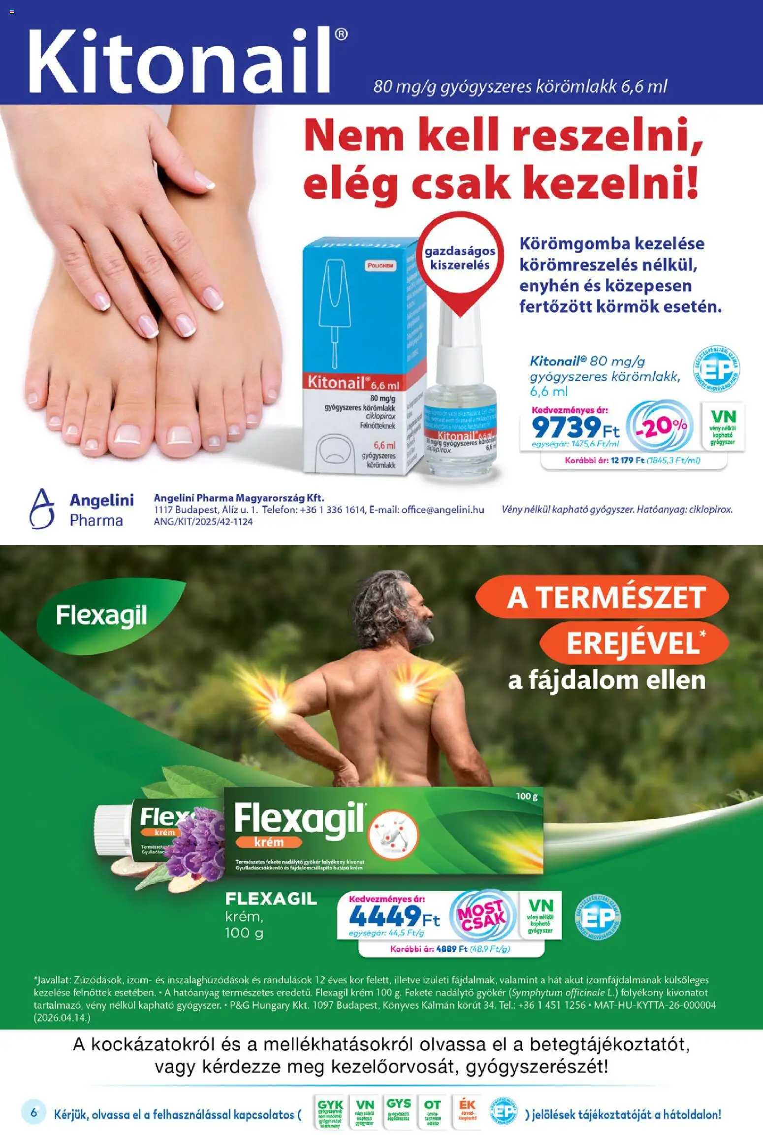 Gyöngy Patikák akciós ujság - amely érvényes a következő dátumtól: 01.06.2026 | Oldal: 6 | Termékek: Körömlakk