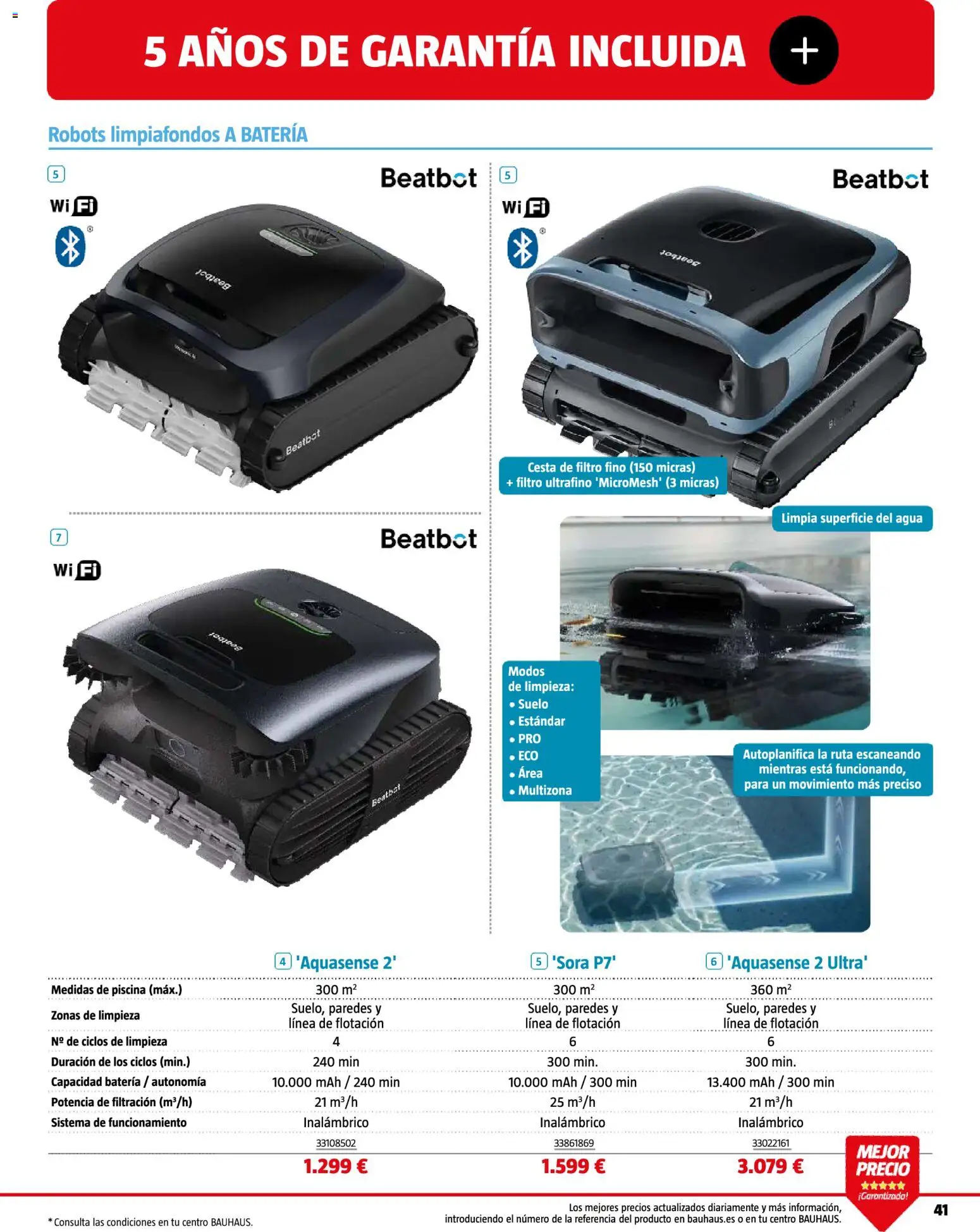 Bauhaus Piscinas 2026 │ válido desde el 01.06.2026 | Página: 41 | Productos: Batería, Cesta