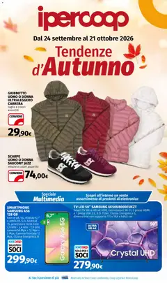 Anteprima del volantino Ipercoop volantino Tendenze d'Autunno valido a partire dal 24/09/2026