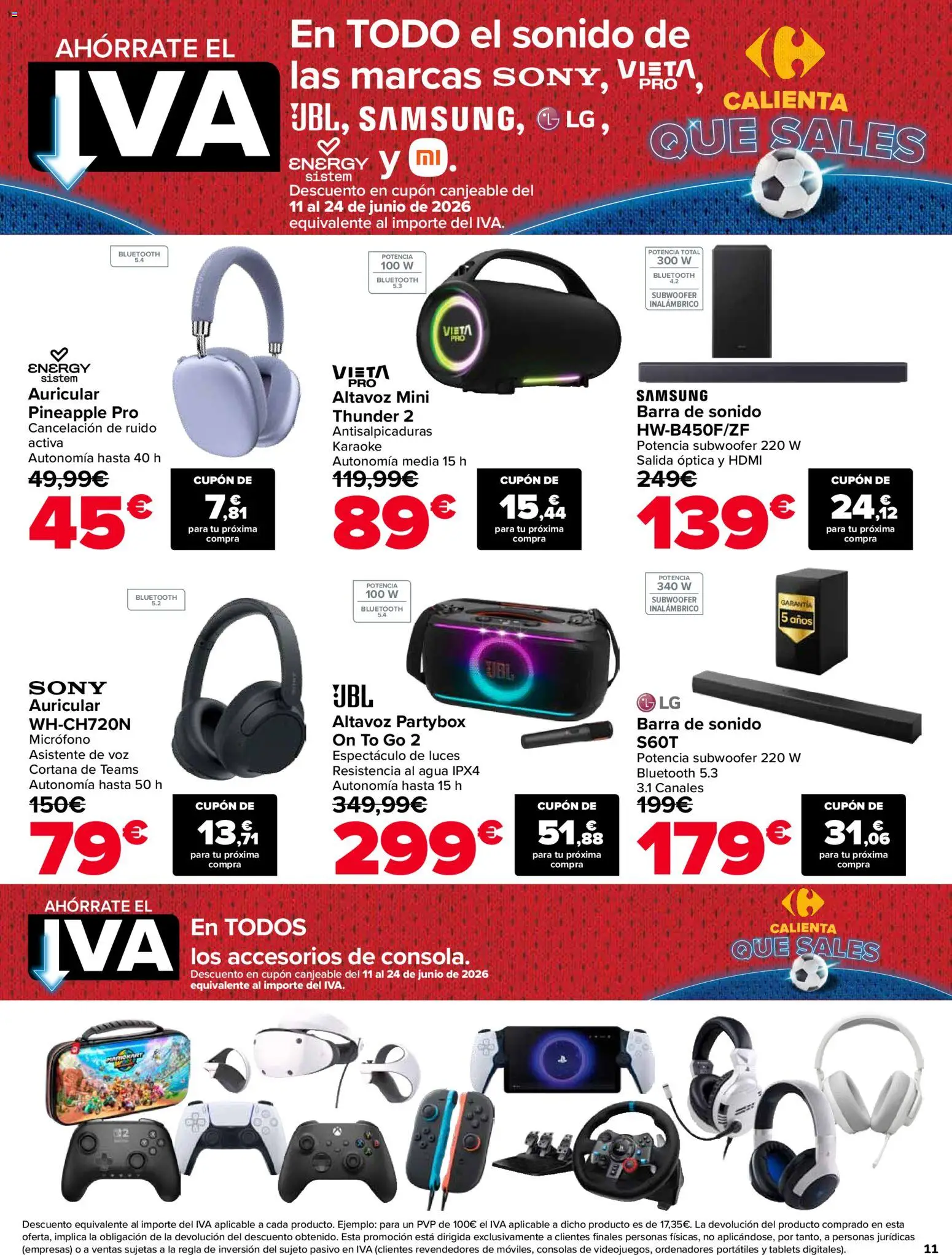 Carrefour folleto │ válido desde el 01.06.2026 | Página: 11 | Productos: Καλαμάρι, Video, Micrófono, Altavoz