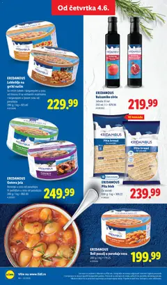 ERIDANOUS Leblebije na grčki način, Sa crnim lukom i šargarepom u sosu od limuna ili sa seckanim maslinama i šargarepom u ljutom sosu od paradajza. - pregled Lidl kataloga - važi od 04.06.2026 | Strana: 46