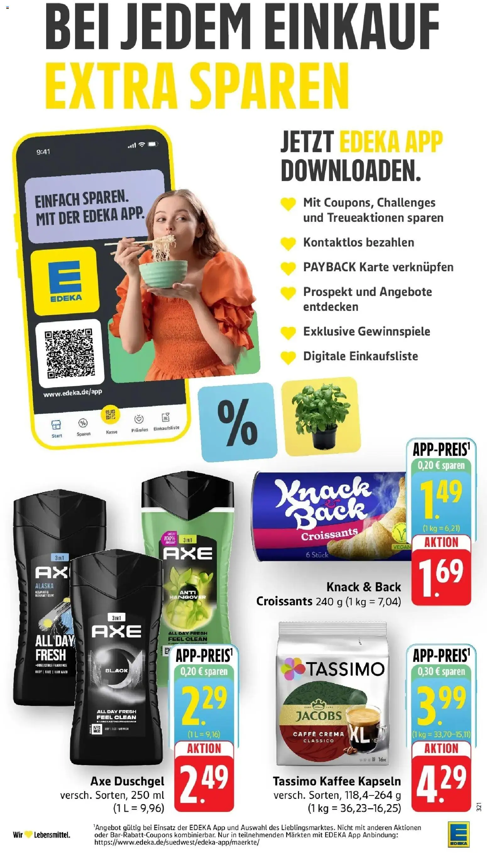 Edeka Prospekt Trier (ab 17.08.2026) » Angebote Online | Seite: 17 | Produkte: Kaffee, Duschgel, Axe, Tassimo