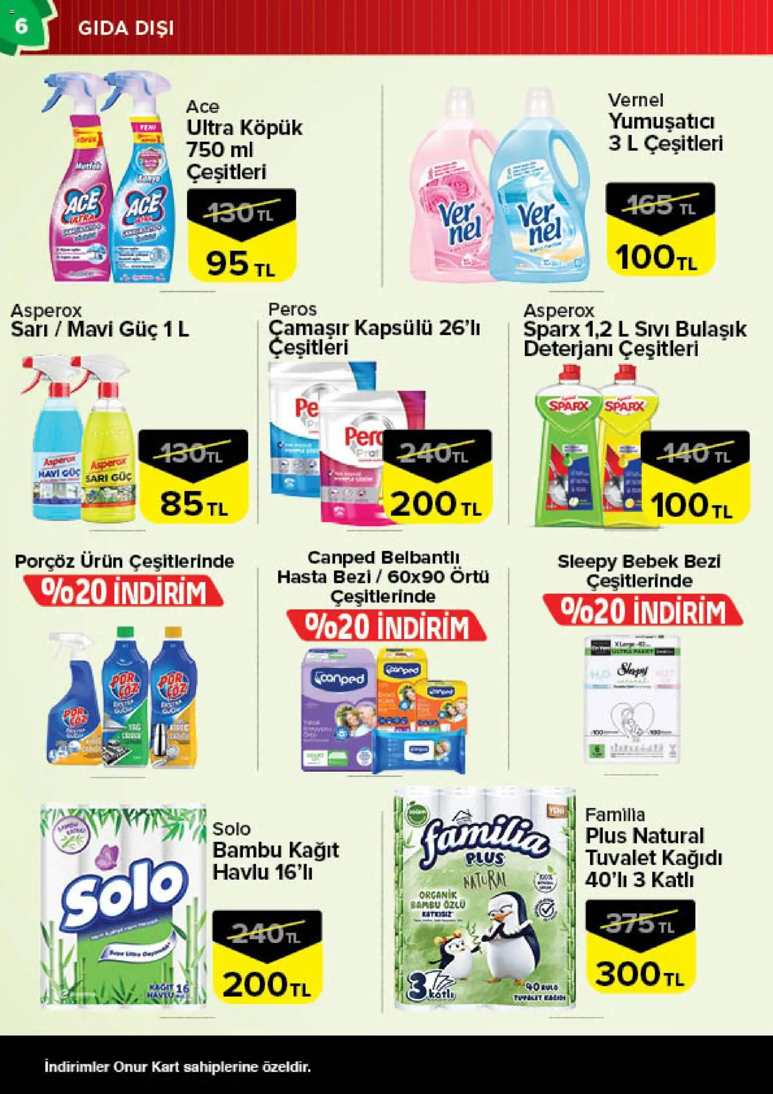 Onur Market Katalog - Trakya - 02.06.2026 tarihinden itibaren geçerlidir | Sayfa: 6